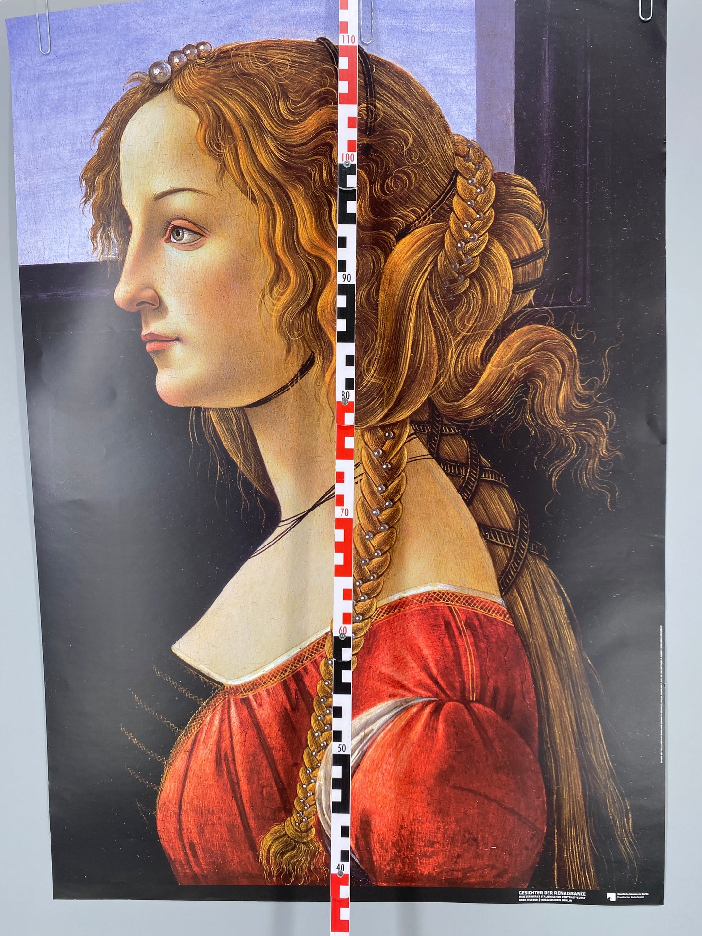 Sandro Botticelli - Portrait einer Dame. Poster, Gesichter der Renaissance. Bode Museum Berlin