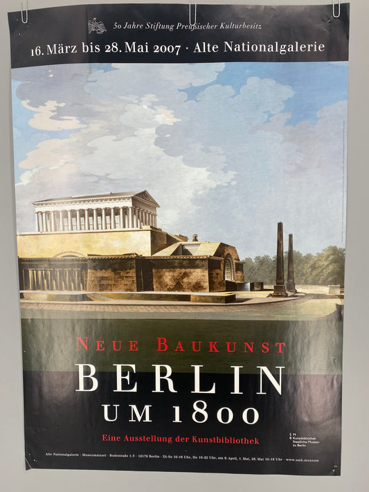 Friedrich Gilly - Entwurf zu einem Denkmal Friedrich des Grossen. Poster, Neue Baukunst. Berlin um 1800, Ausstellung