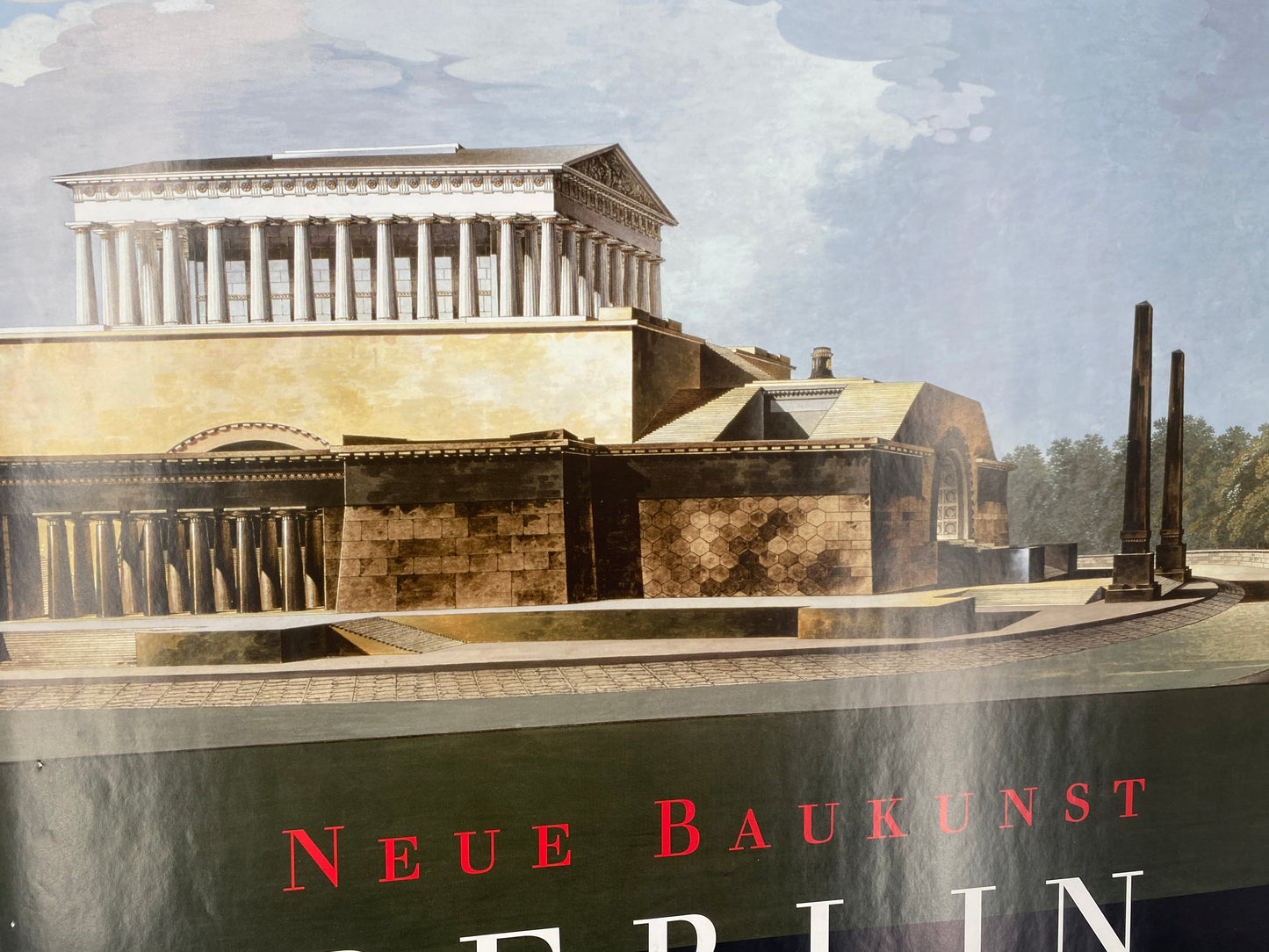 Friedrich Gilly - Entwurf zu einem Denkmal Friedrich des Grossen. Poster, Neue Baukunst. Berlin um 1800, Ausstellung