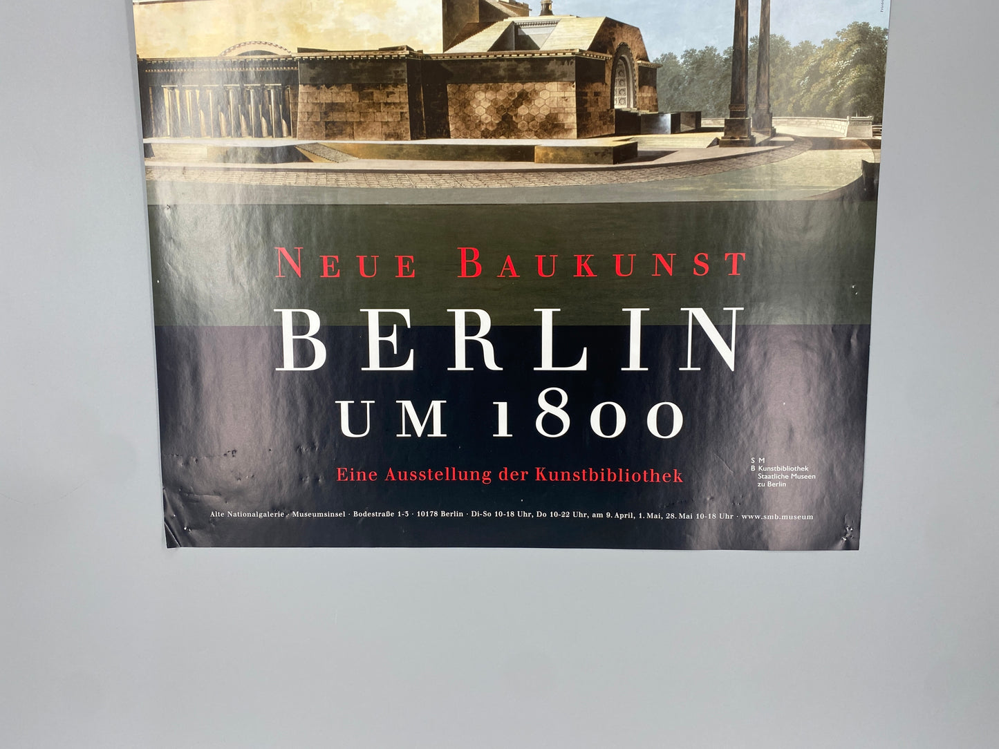Friedrich Gilly - Entwurf zu einem Denkmal Friedrich des Grossen. Poster, Neue Baukunst. Berlin um 1800, Ausstellung