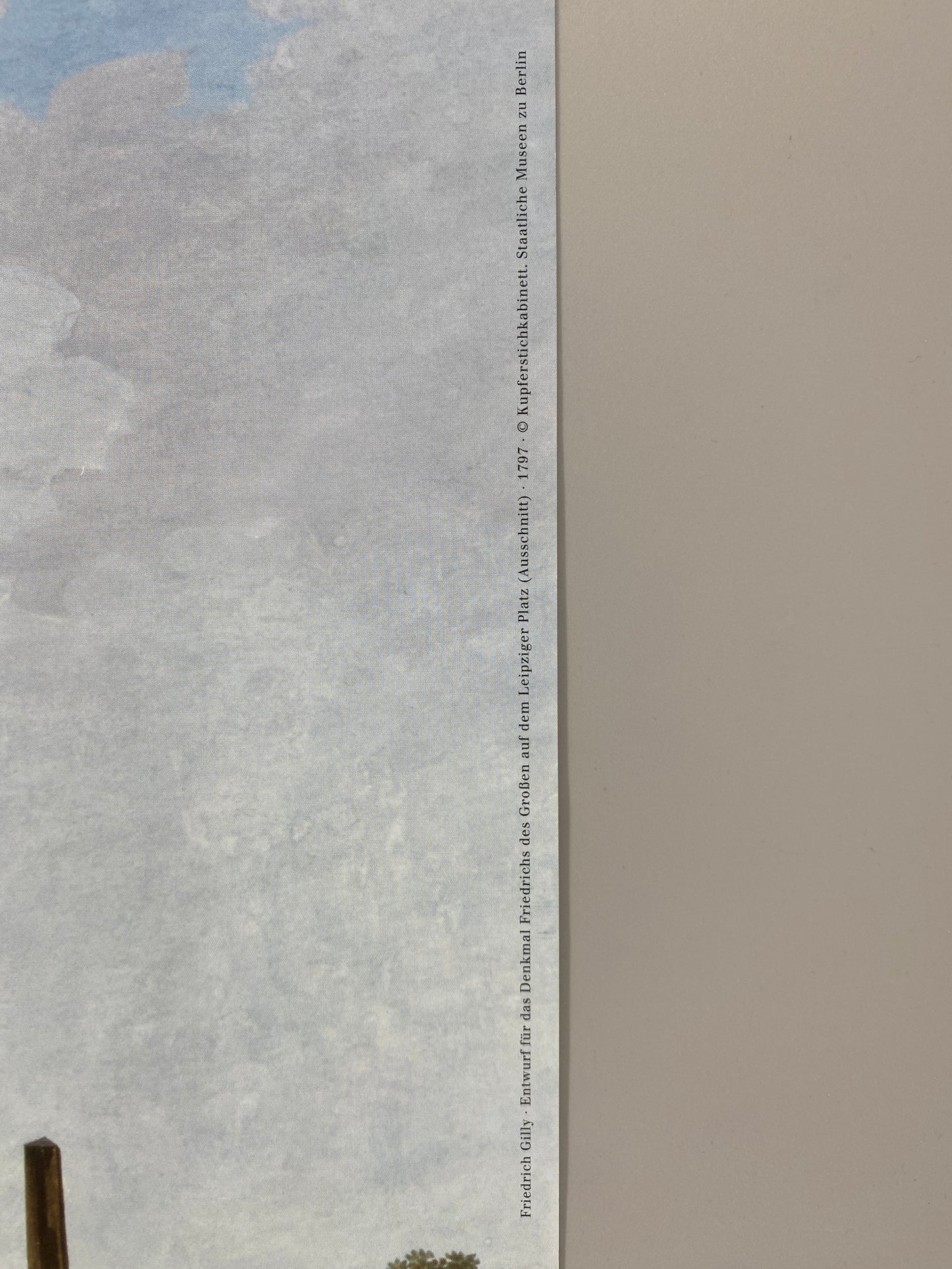 Friedrich Gilly - Entwurf zu einem Denkmal Friedrich des Grossen. Poster, Neue Baukunst. Berlin um 1800, Ausstellung