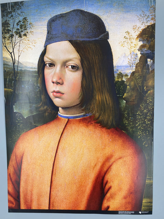 Pinturiccio - Bildnis eines Knaben. Poster, Gesichter der Renaissance, Bode Museum Berlin
