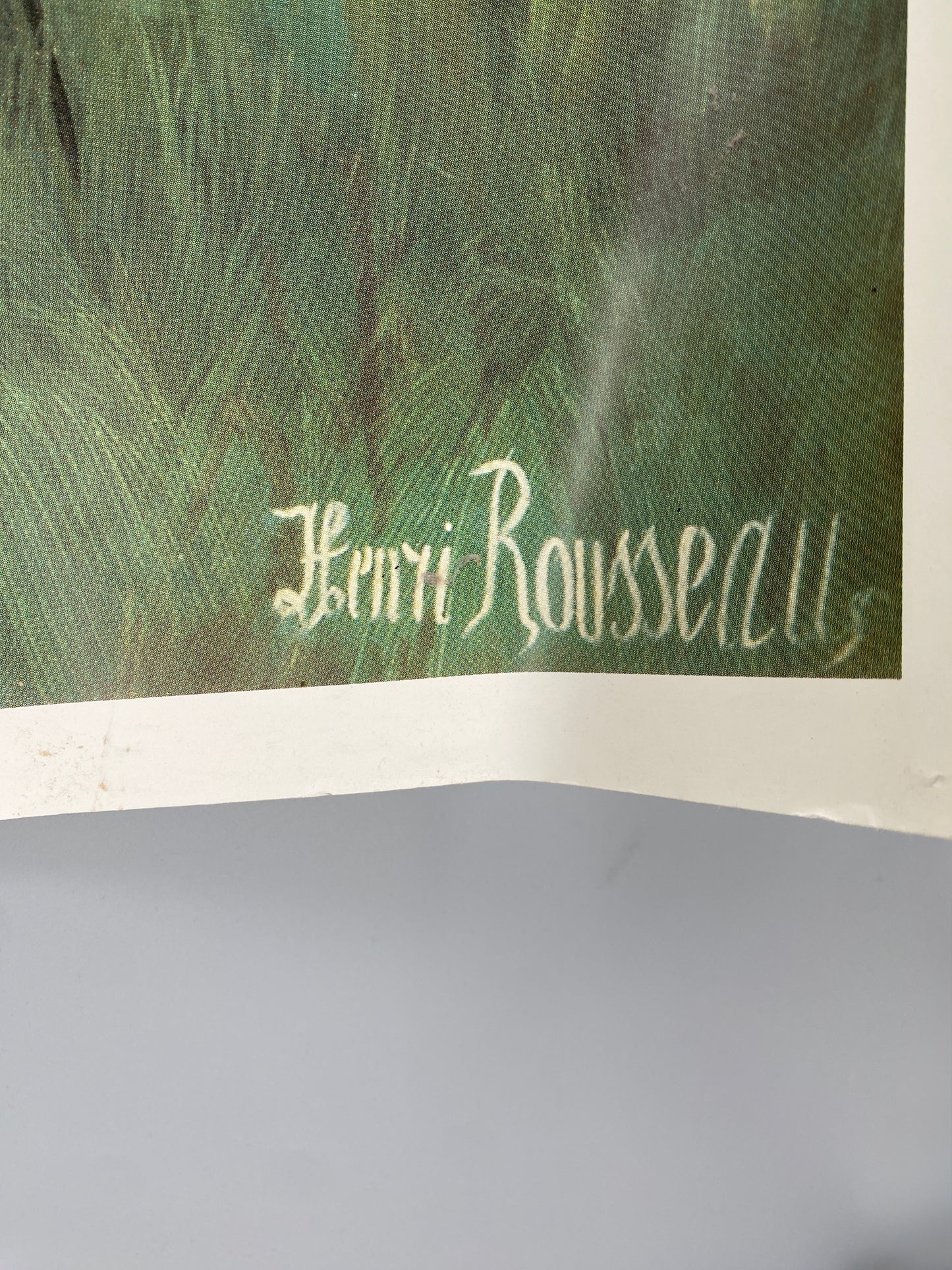 Henri Rousseau - Der hungrige Löwe wirft sich auf die Antilope. Kunstdruck