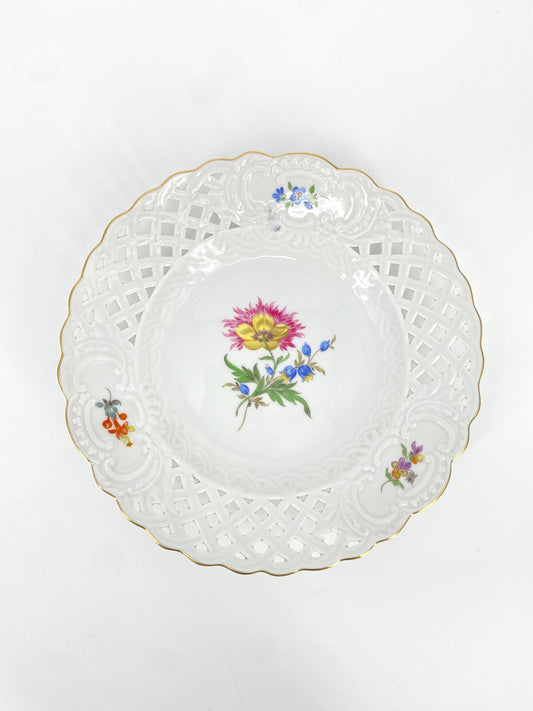 Porzellan Durchbruchteller von Meissen