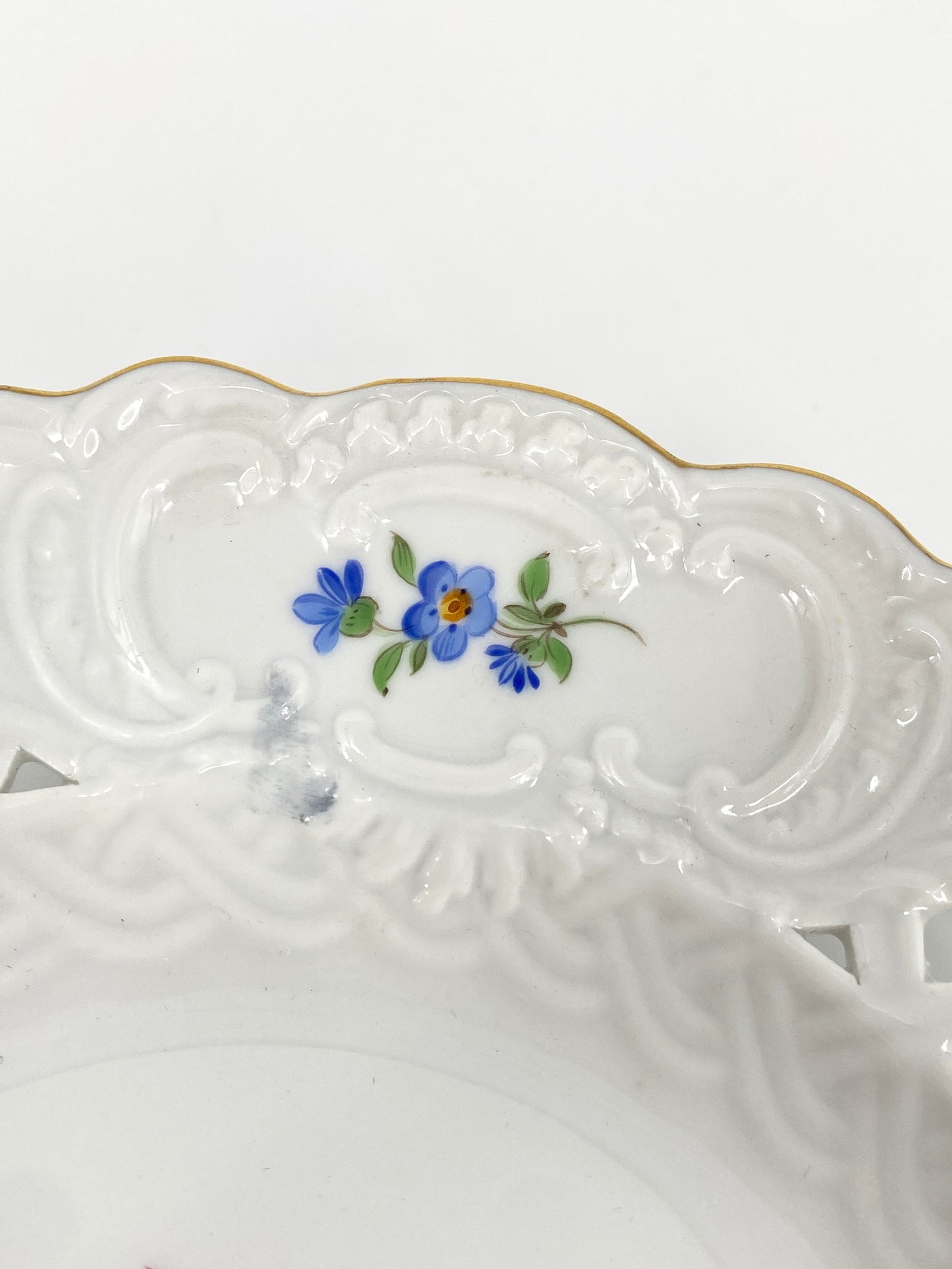 Porzellan Durchbruchteller von Meissen