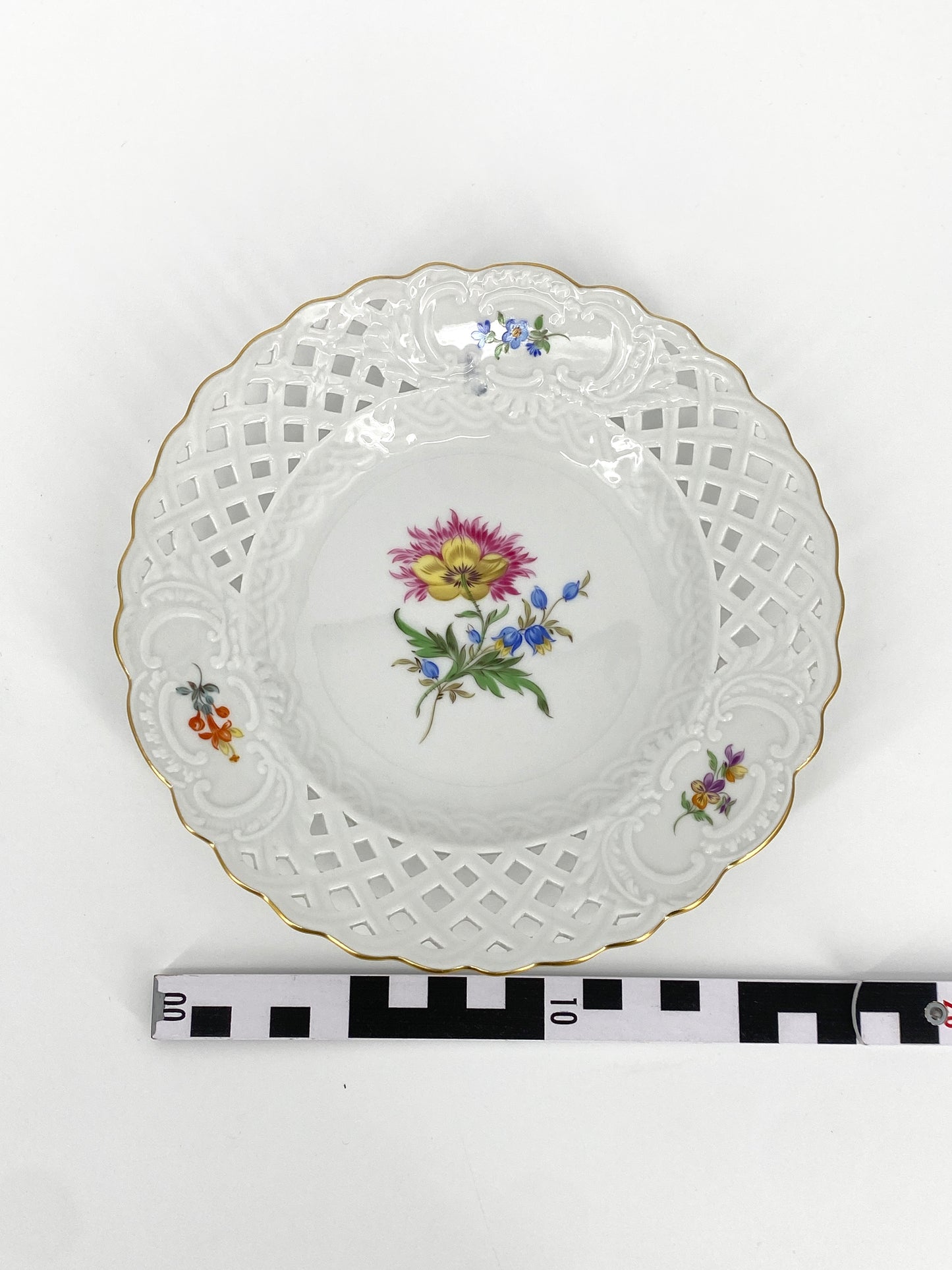 Porzellan Durchbruchteller von Meissen