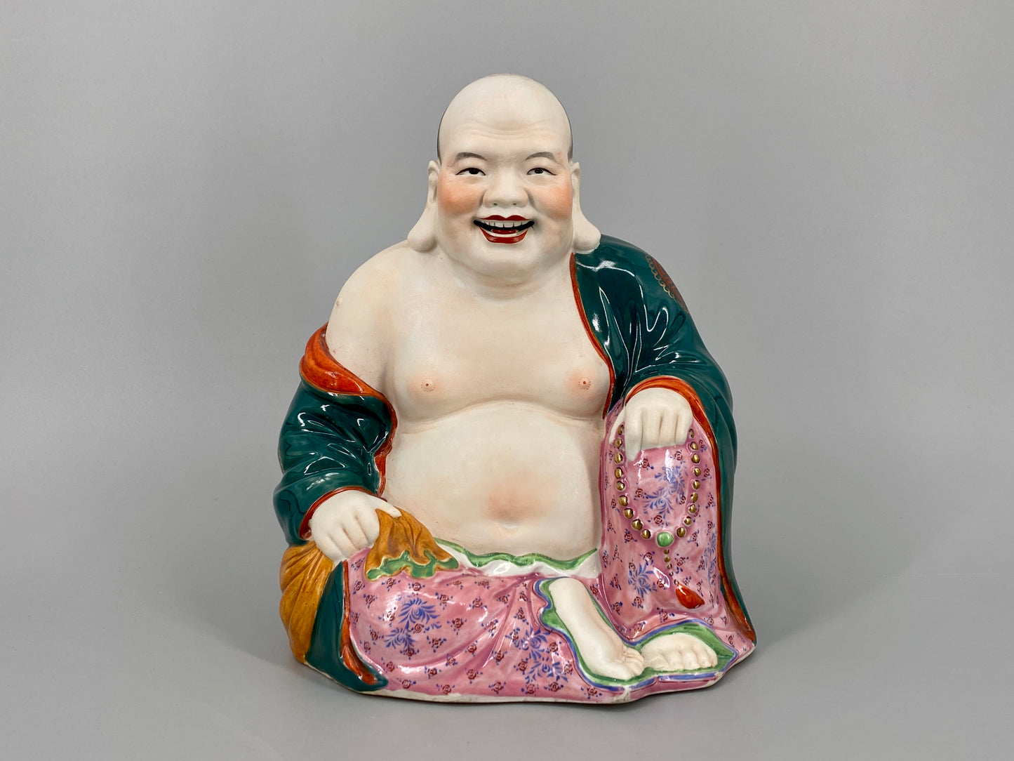 Porzellanfigur des lachenden Buddah "Buddai", China, um 1900