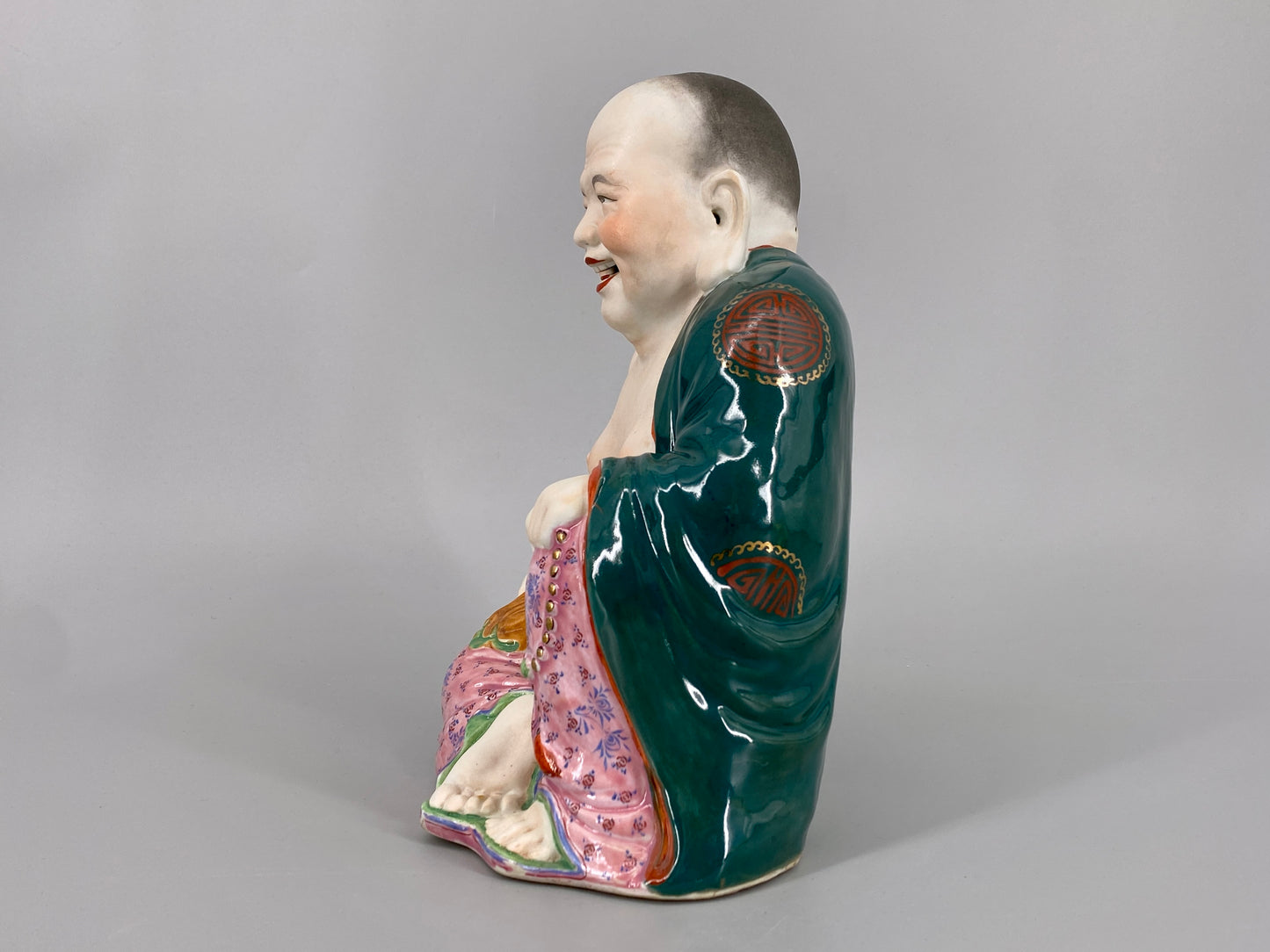 Porzellanfigur des lachenden Buddah "Buddai", China, um 1900