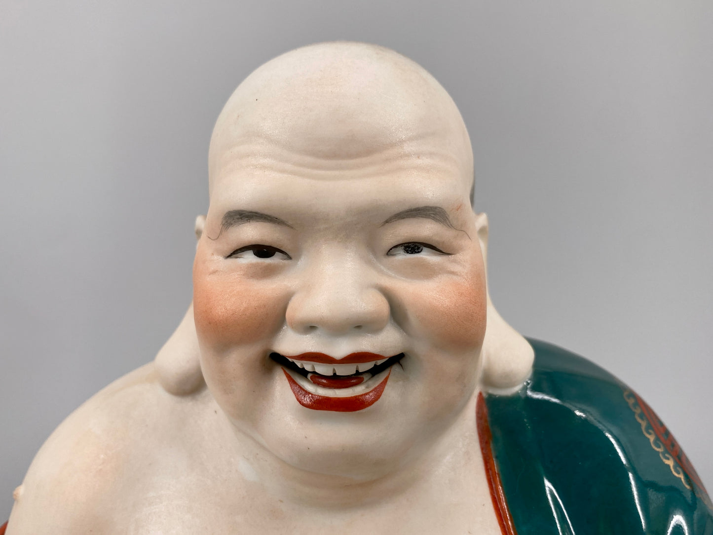 Porzellanfigur des lachenden Buddah "Buddai", China, um 1900