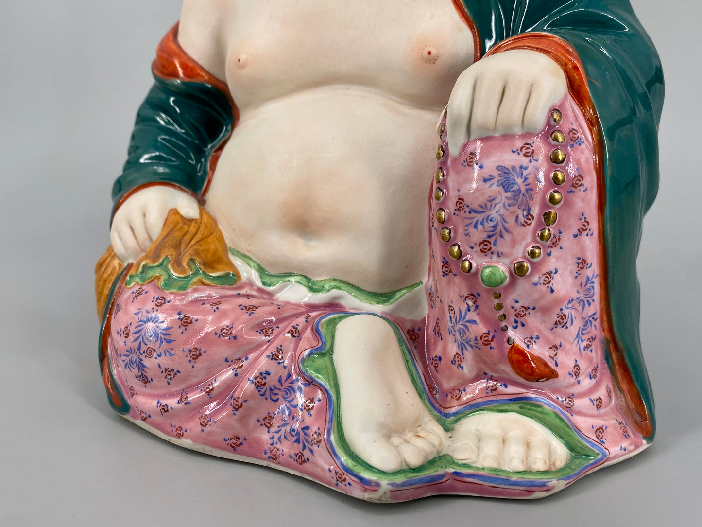 Porzellanfigur des lachenden Buddah "Buddai", China, um 1900