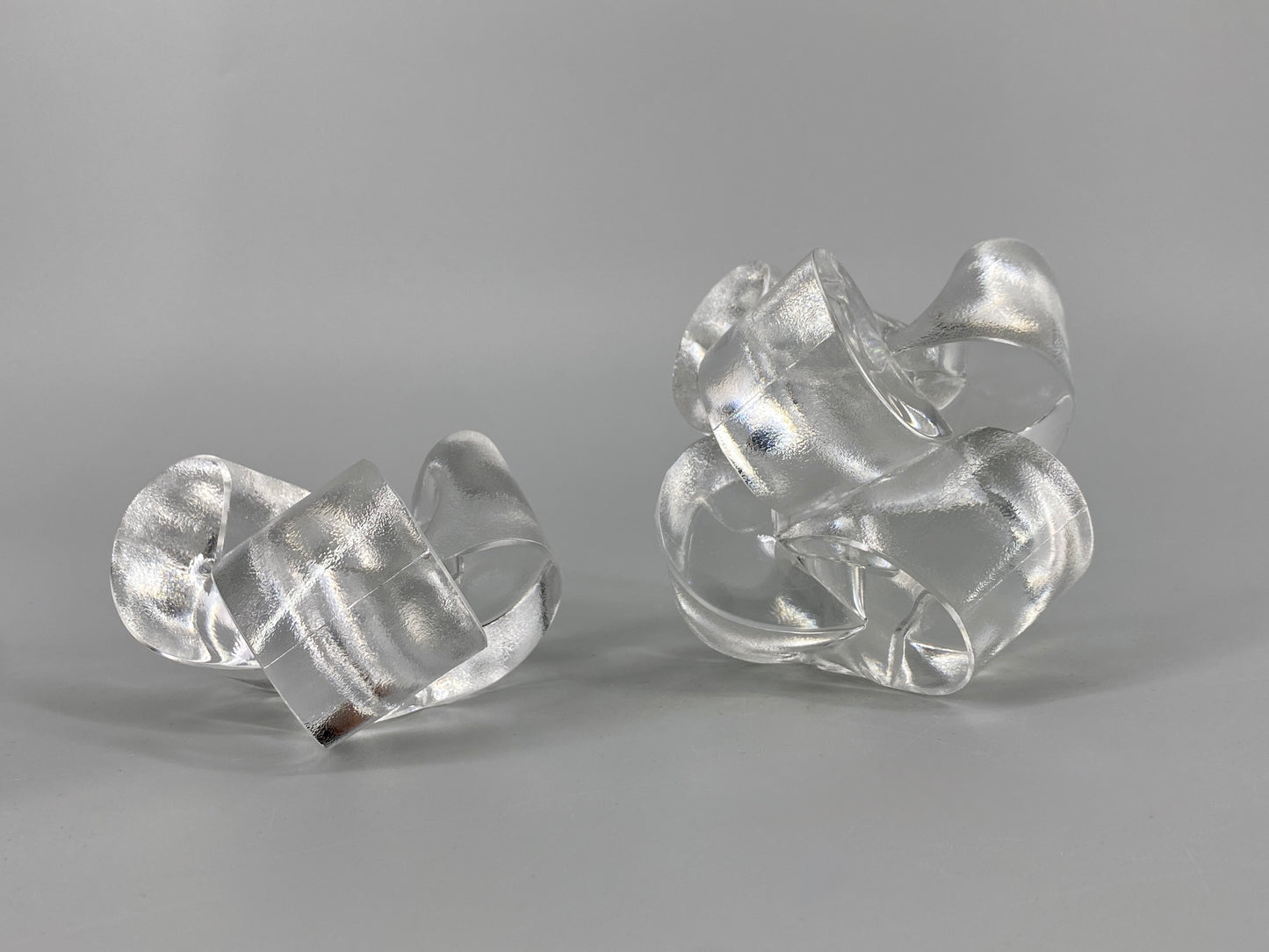 3 "Schleifchenleuchter" Kerzenhalter von Boehm für Rosenthal, Duetschland, 1970er