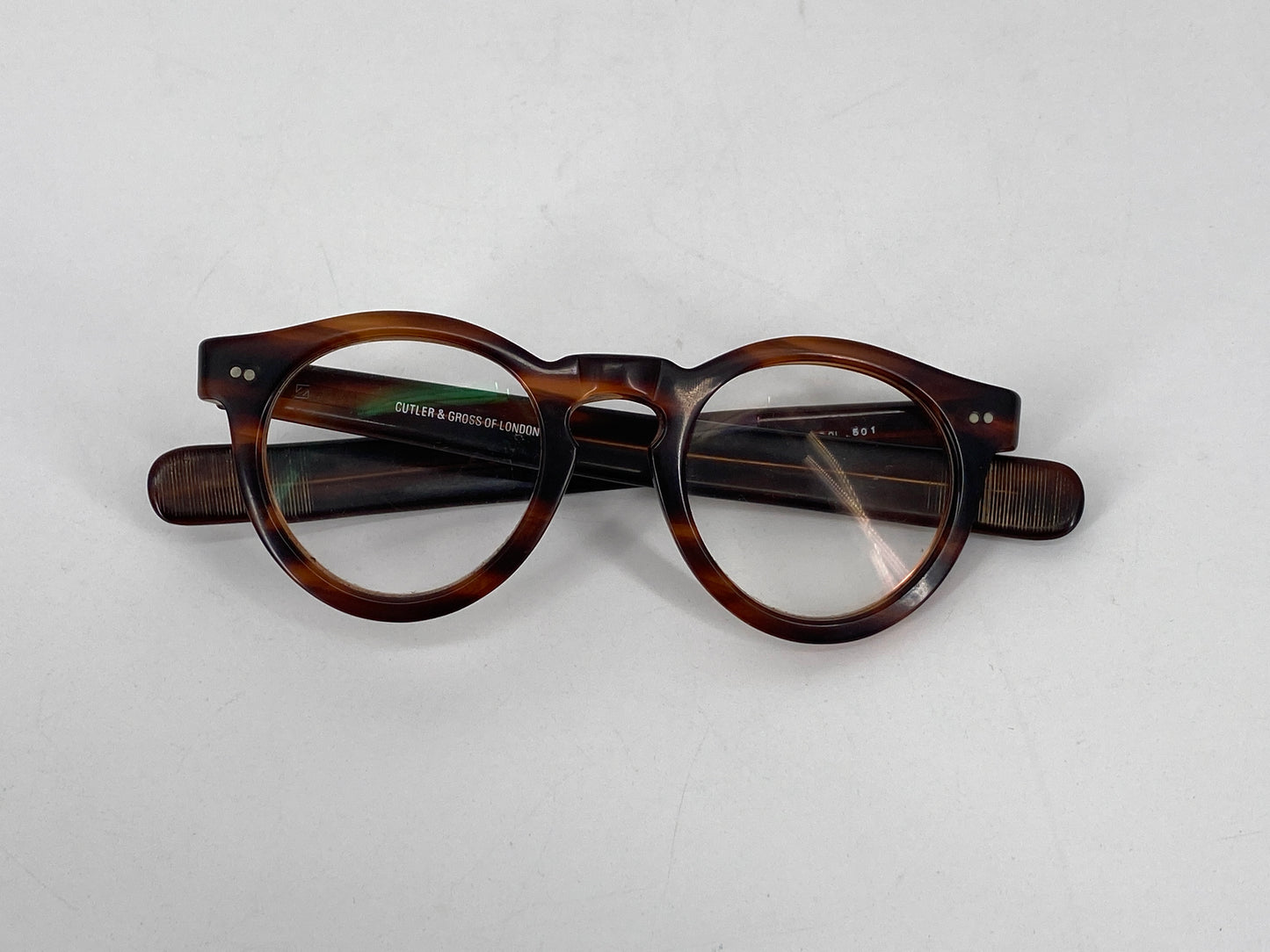 Schildpatt Brille 162S von Cutler & Gross, London, 70er