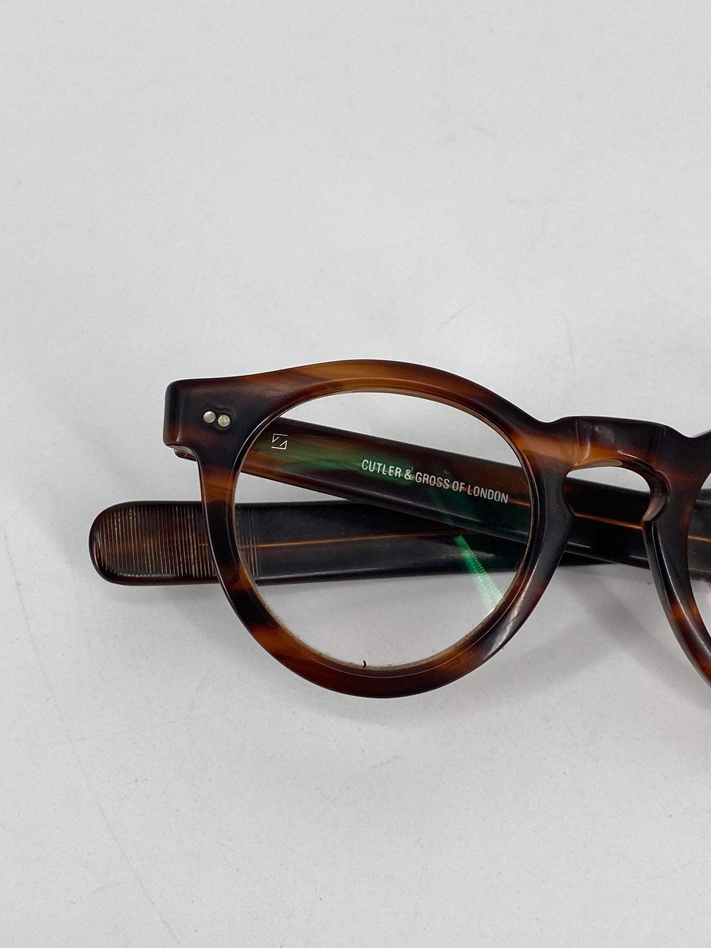Schildpatt Brille 162S von Cutler & Gross, London, 70er