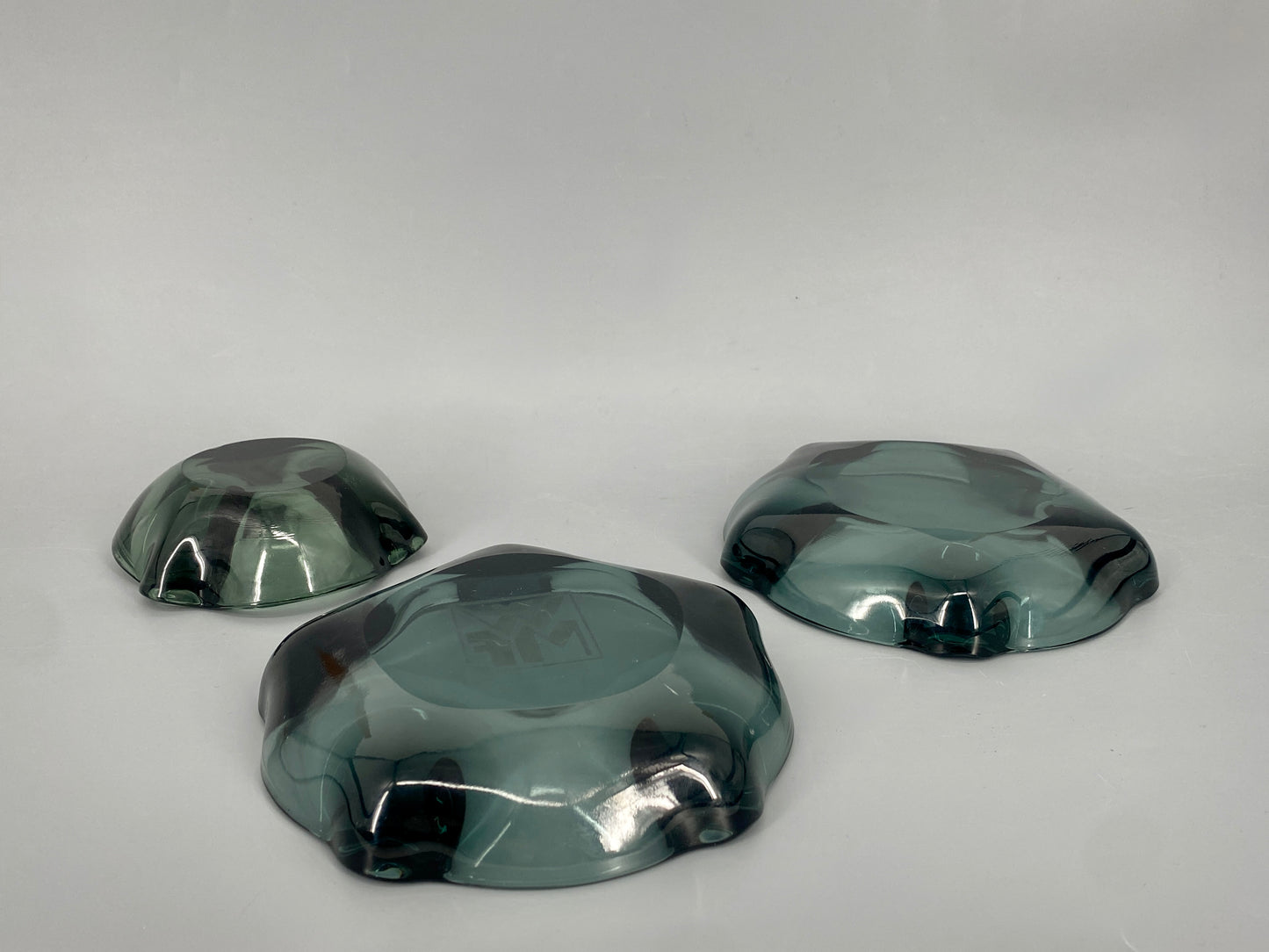 3 Aschenbecher von Wilhelm Wagenfeld für WMF, Deutschland, 1950er