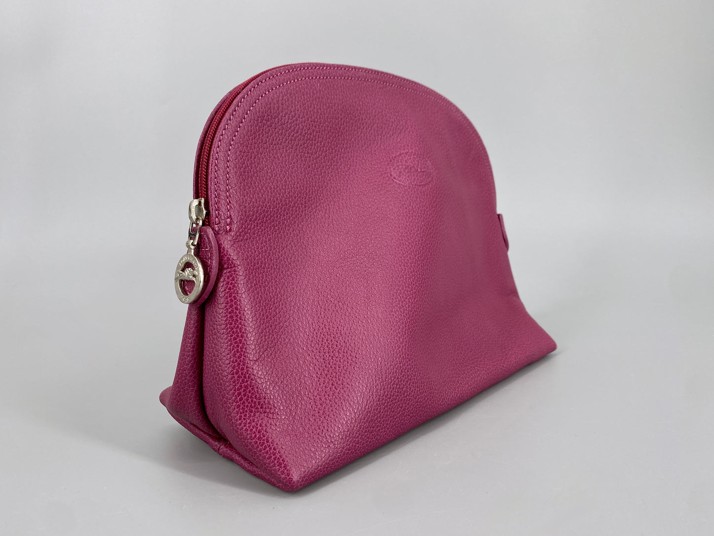"Le Foulonné" Kulturbeutel von Longchamp aus Leder, Frankreich, vintage