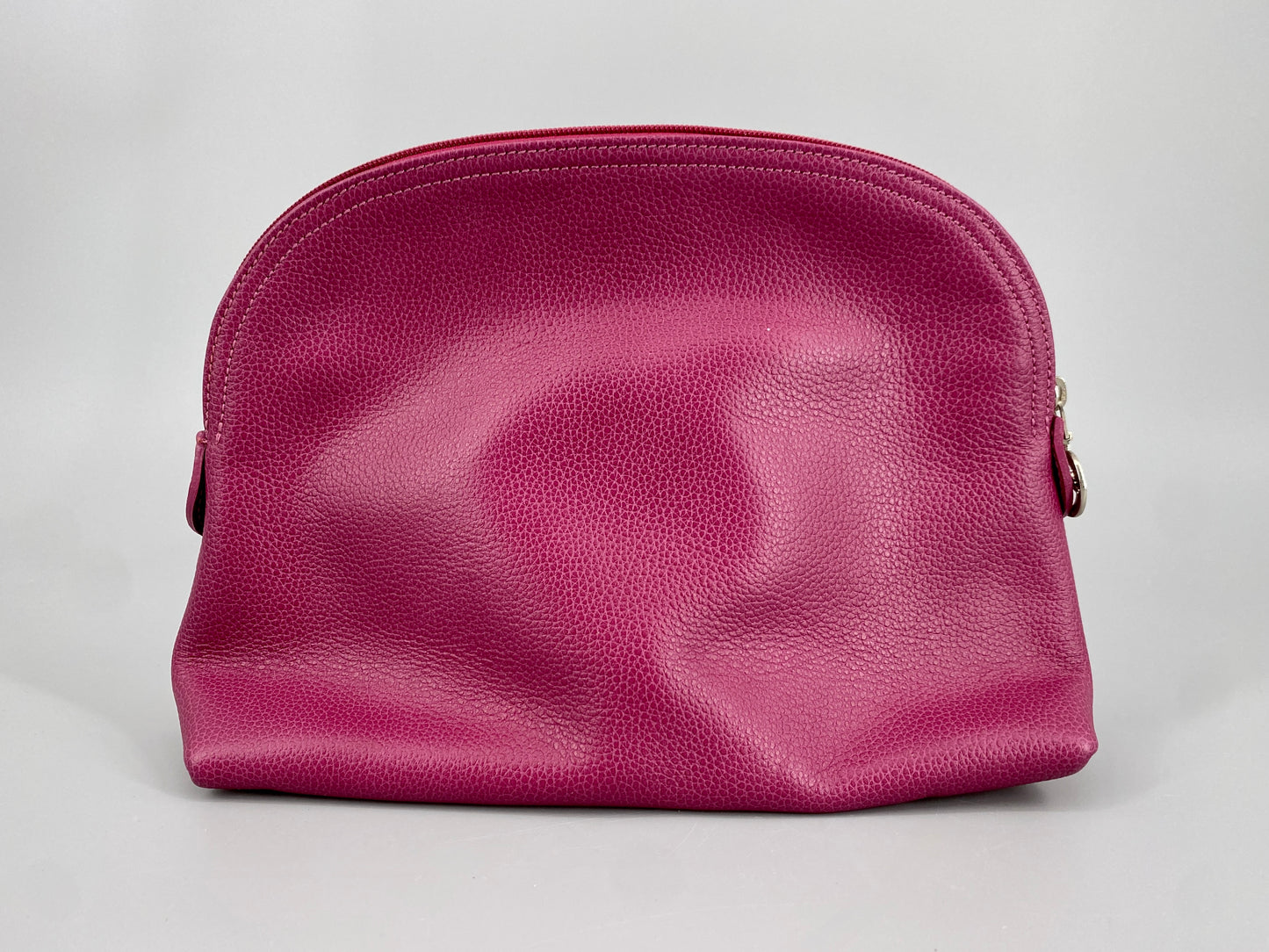 "Le Foulonné" Kulturbeutel von Longchamp aus Leder, Frankreich, vintage