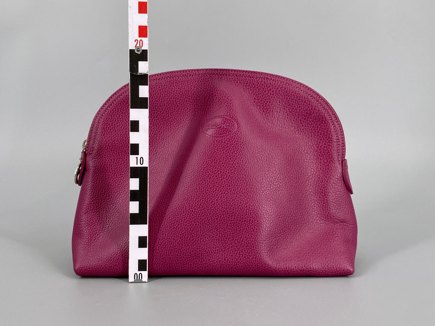 "Le Foulonné" Kulturbeutel von Longchamp aus Leder, Frankreich, vintage