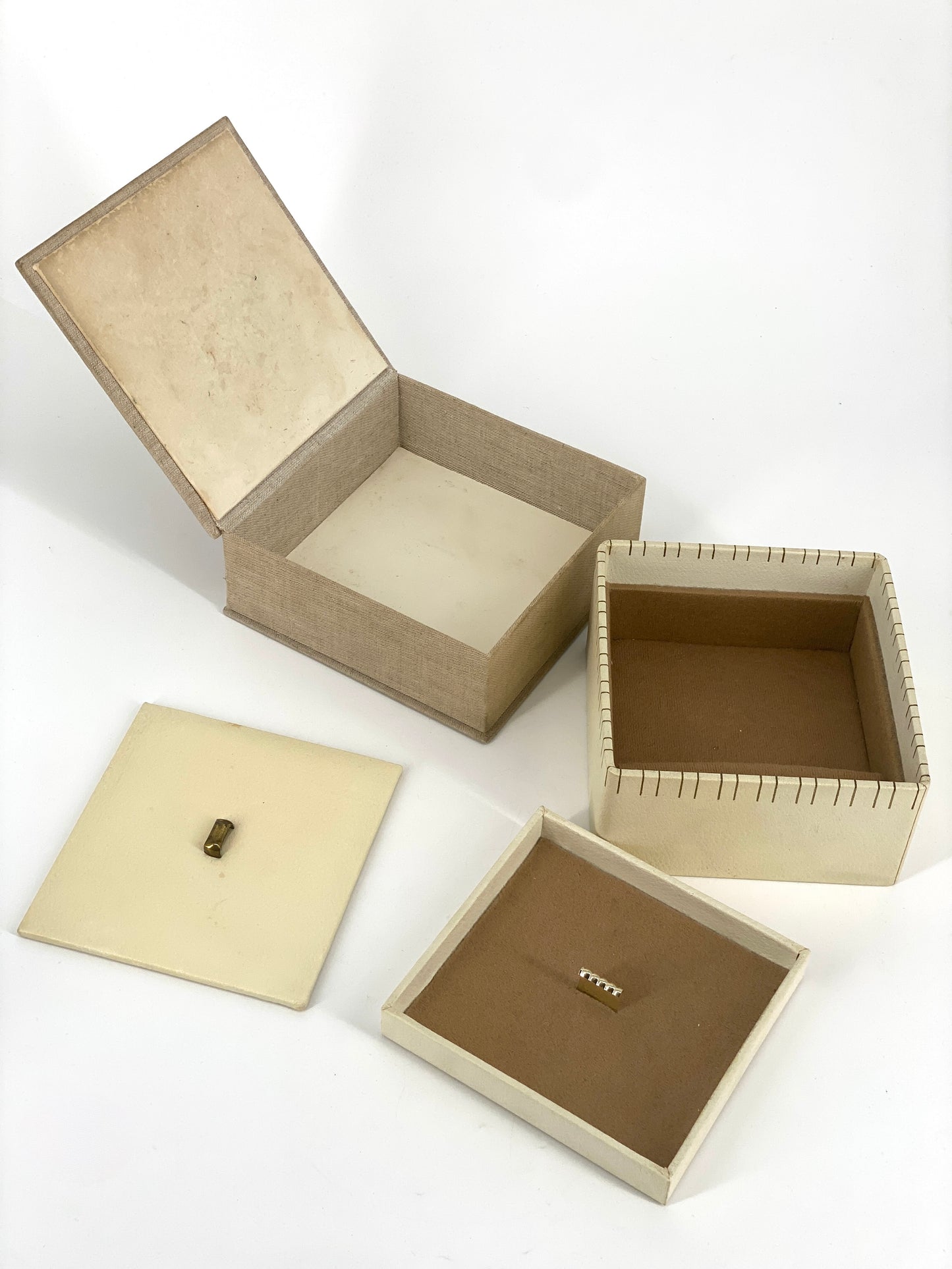 6 Schmuckschatullen, verschiedene vintage Schachteln unterschiedlicher Größe