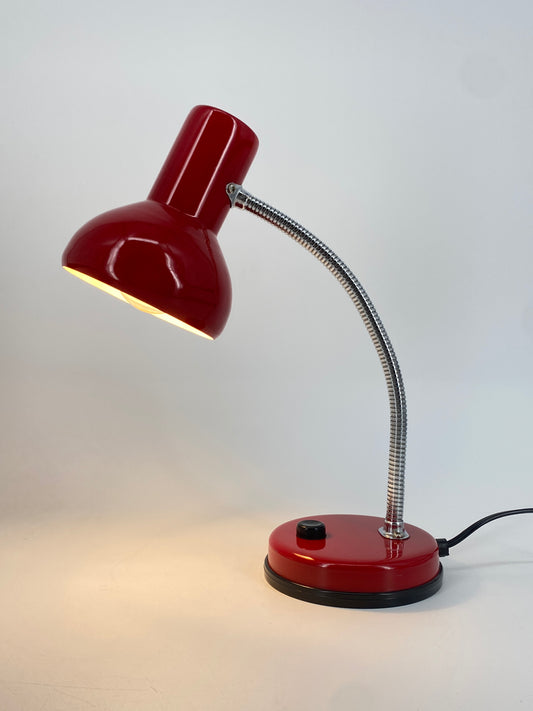 Tischlampe mit Schwanenhals, 80er