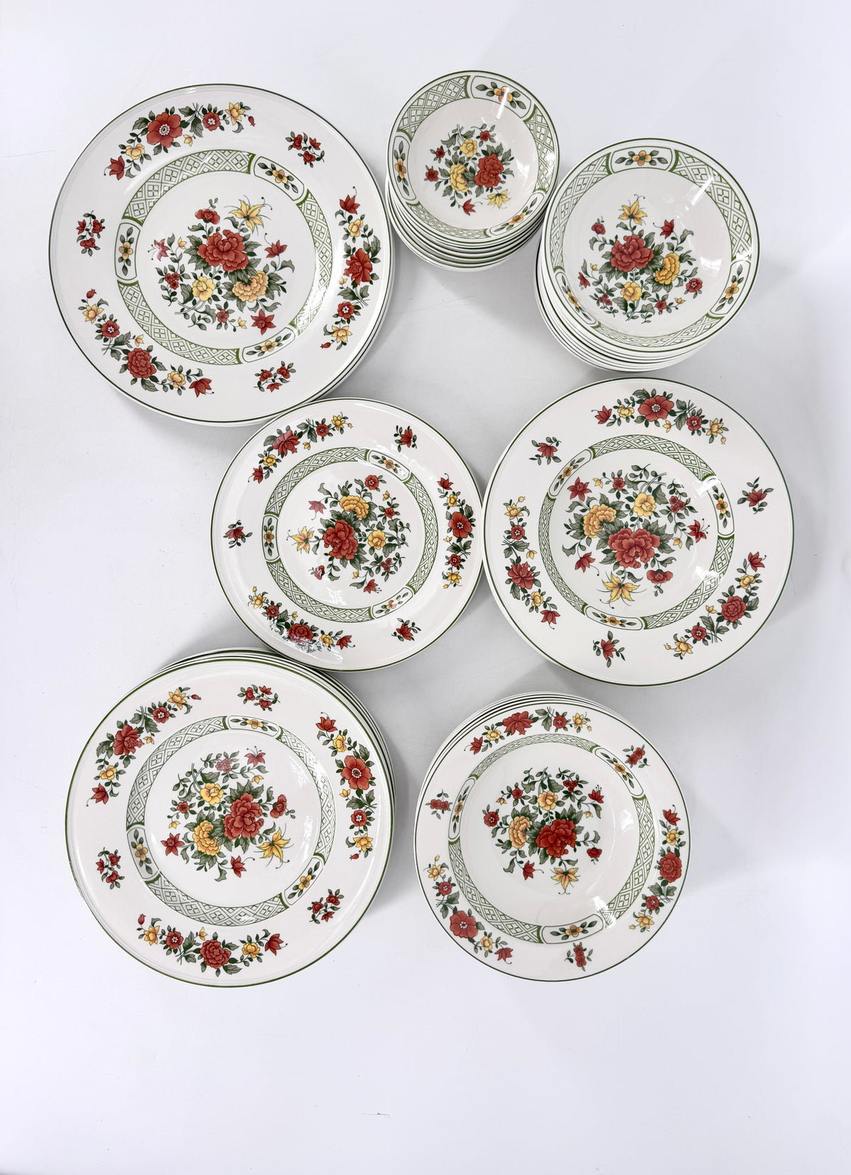 3x Sets Villeroy & Boch, Summerday Porzellan Service.