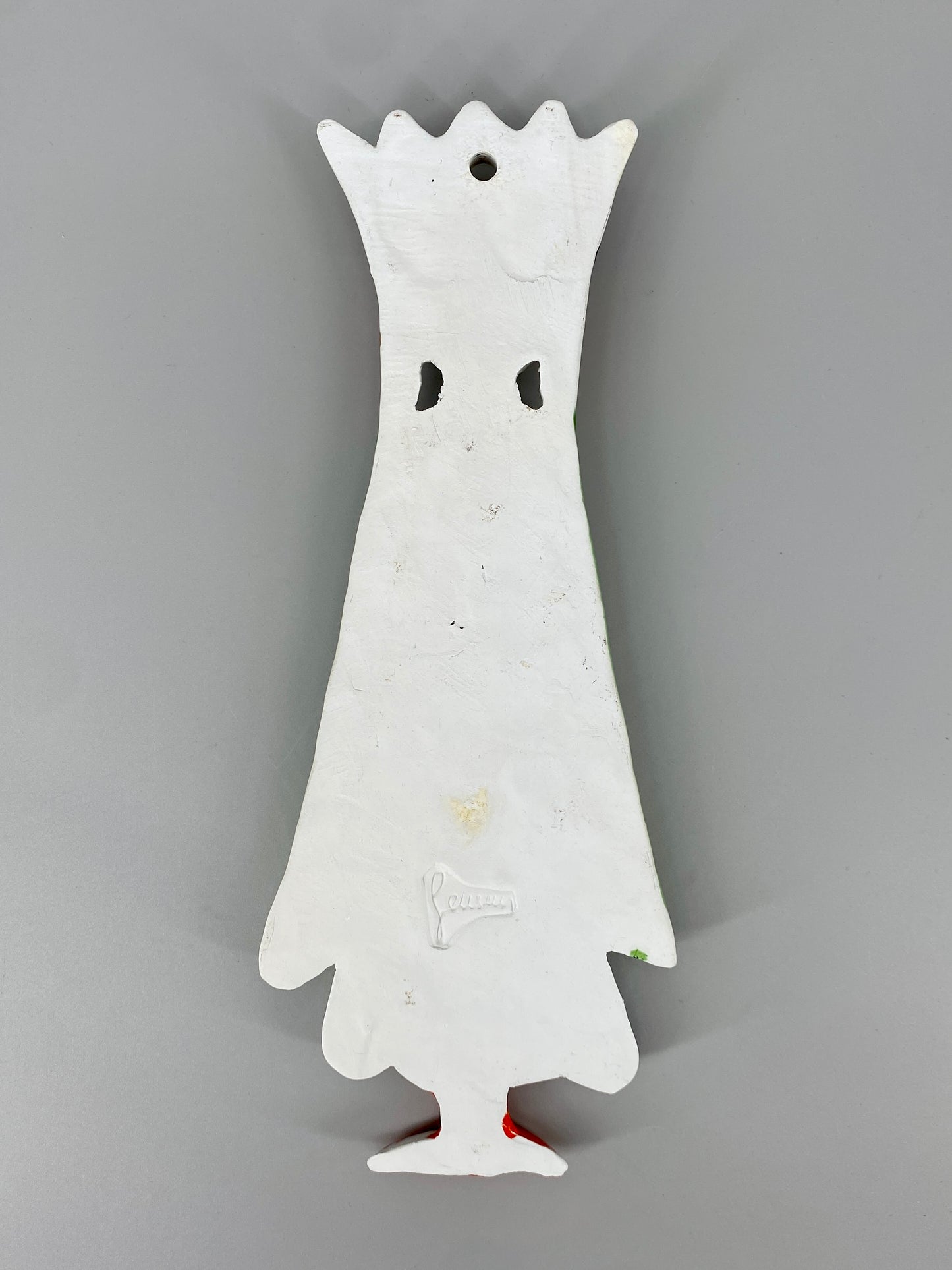 Buntes Keramik-Wandbild einer Königin, Italien, 80er Jahre