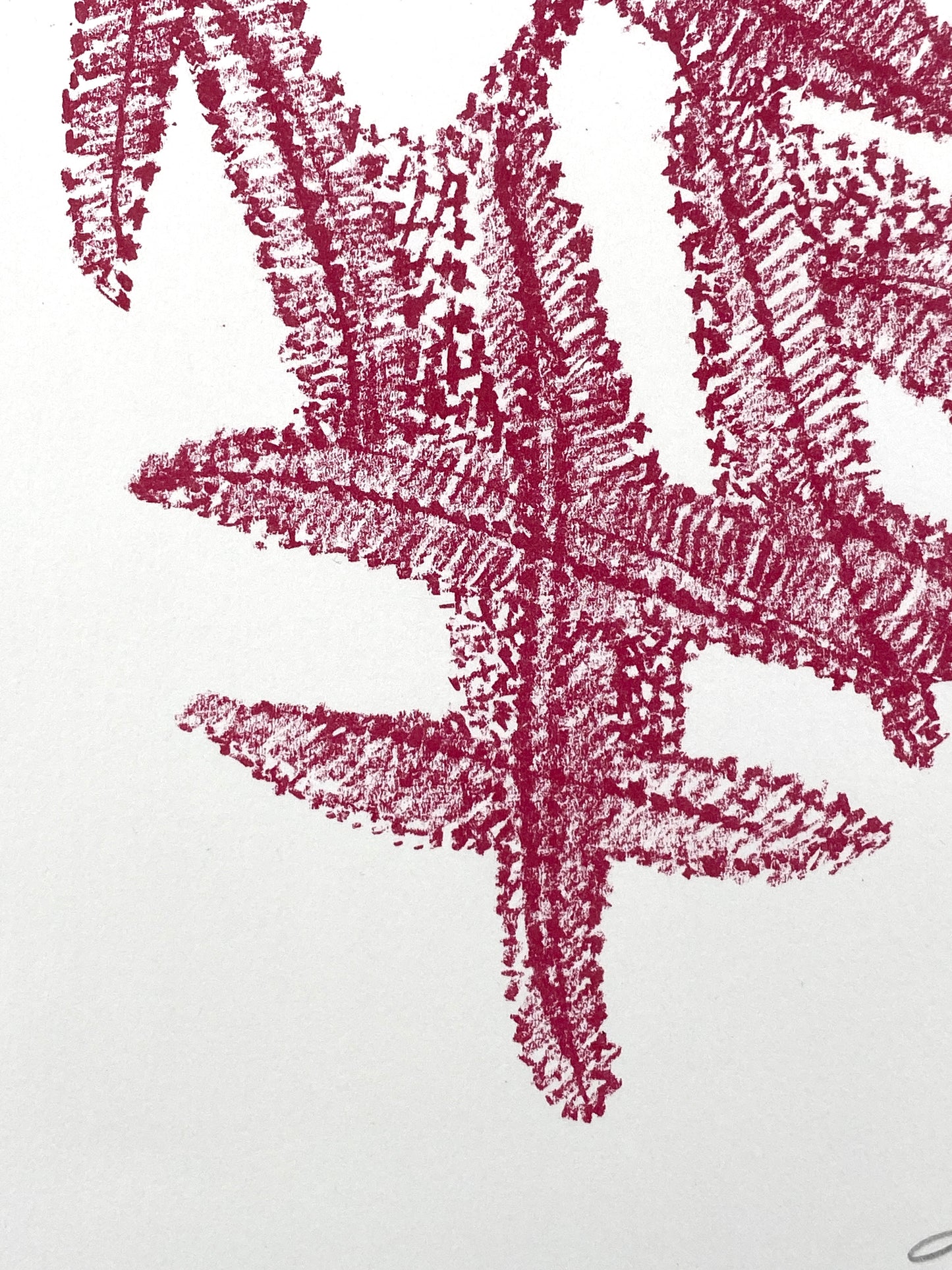 Farblithografie "Komposition in Rot" von Mark Tobey (1890–1976), Edition Erker, St. Gallen, 1972