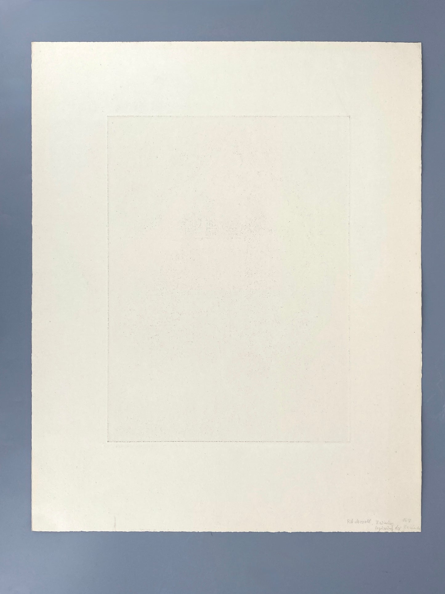 Handsignierte Radierung "Begrüßung der Kaninchen" von Pit Morell (geb. 1939), Edition der Griffelkunst-Vereinigung, Hamburg 1967