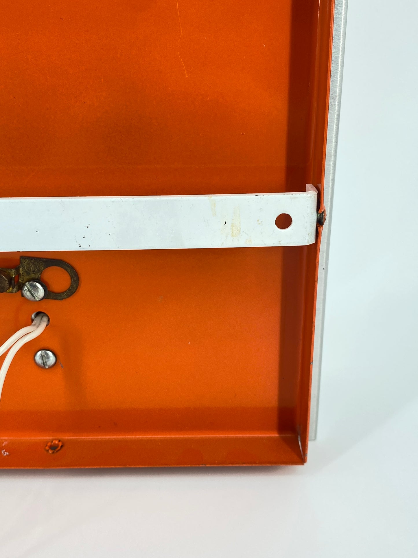 Wandlampe im Stil von Staff, Space Age, 1970er Jahre, Orange, Aluminium