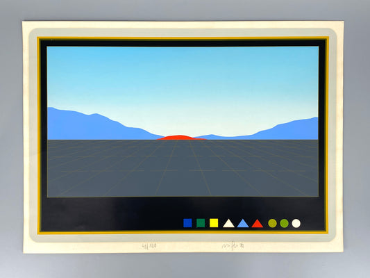 Farbsiebdruck von Werner Nöfer (geb. 1937) aus dem Jahr 1972, handsigniert und nummeriert