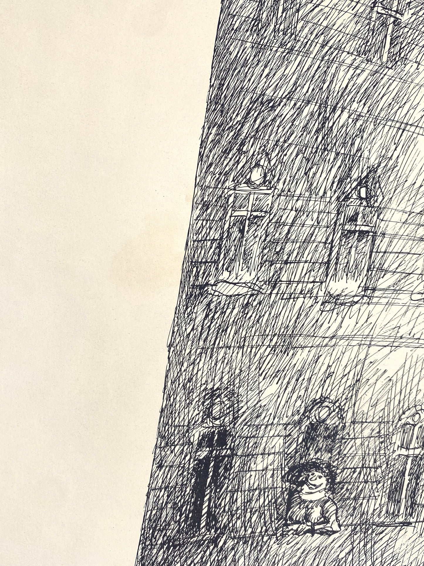 Handsignierte Lithografie von Kurt Mühlenhaupt (geb. 1921) aus der Reihe „Berliner Blätter“ (1969/6)