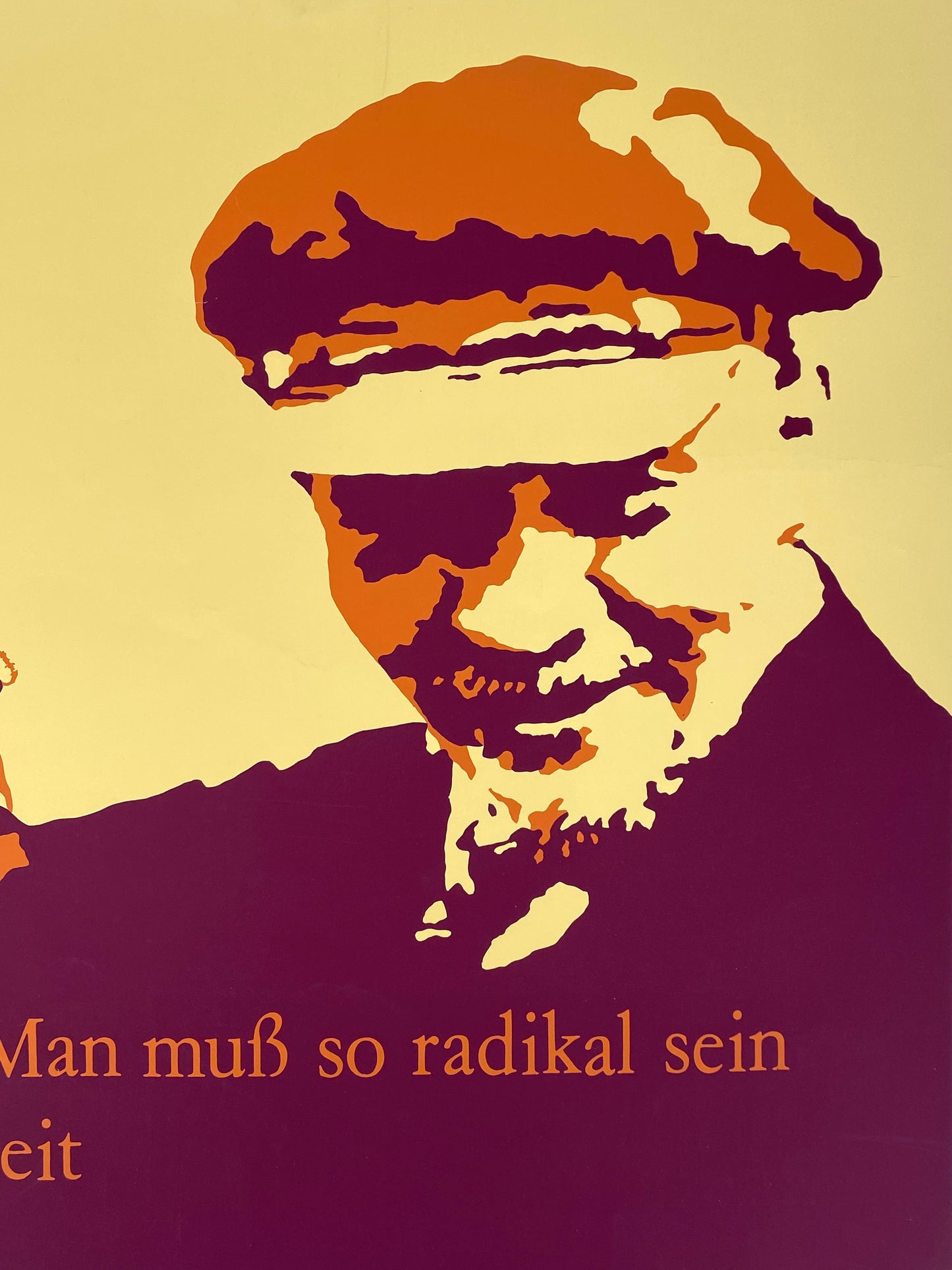 Nummerierter und signierter Farbsiebdruck mit den Porträten von Bertolt Brecht und Lenin, 1978