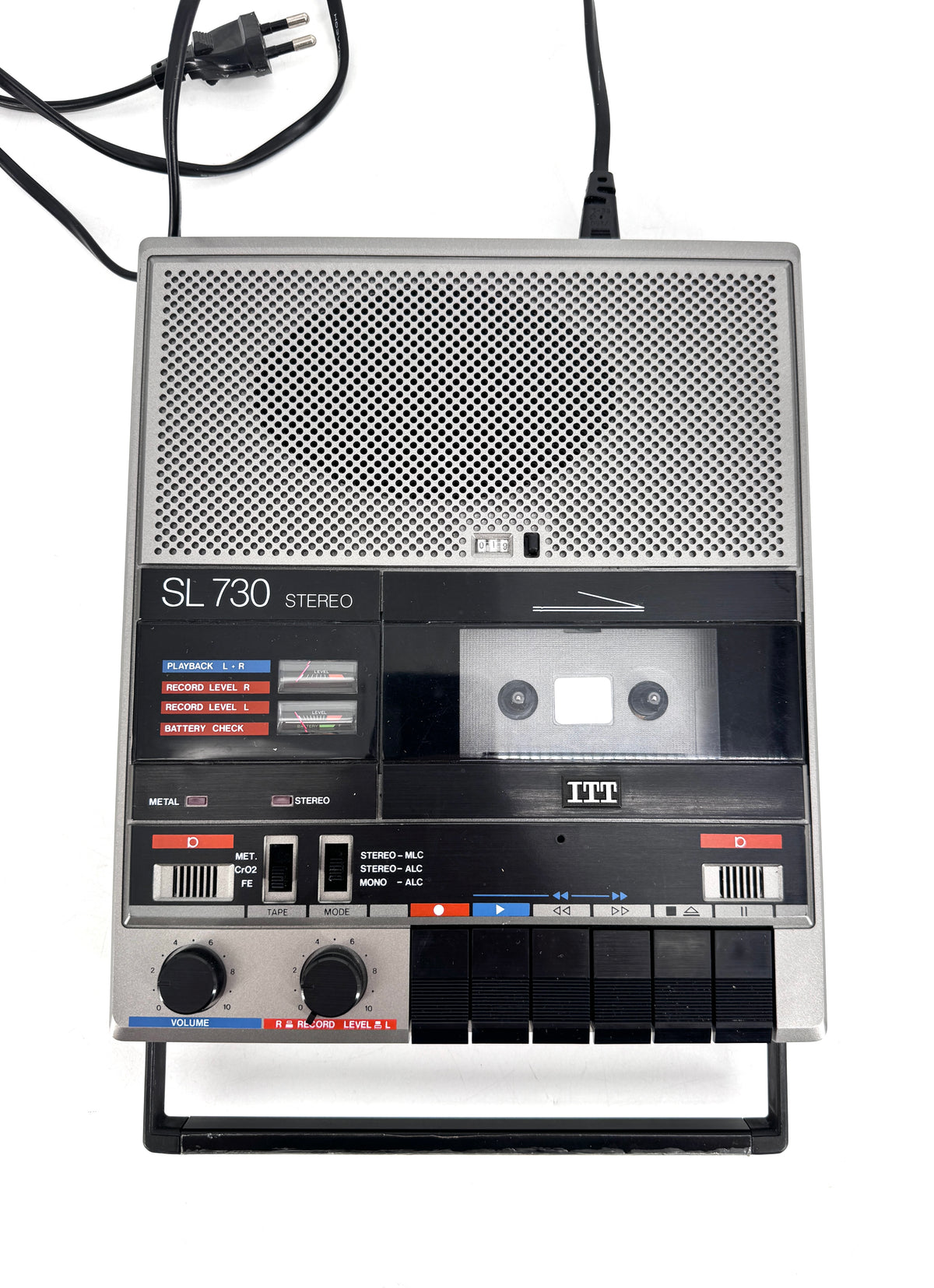 ITT SL 730 KASSETTENREKORDER MIT OVP UND ANLEITUNG, STEREO RECORDER