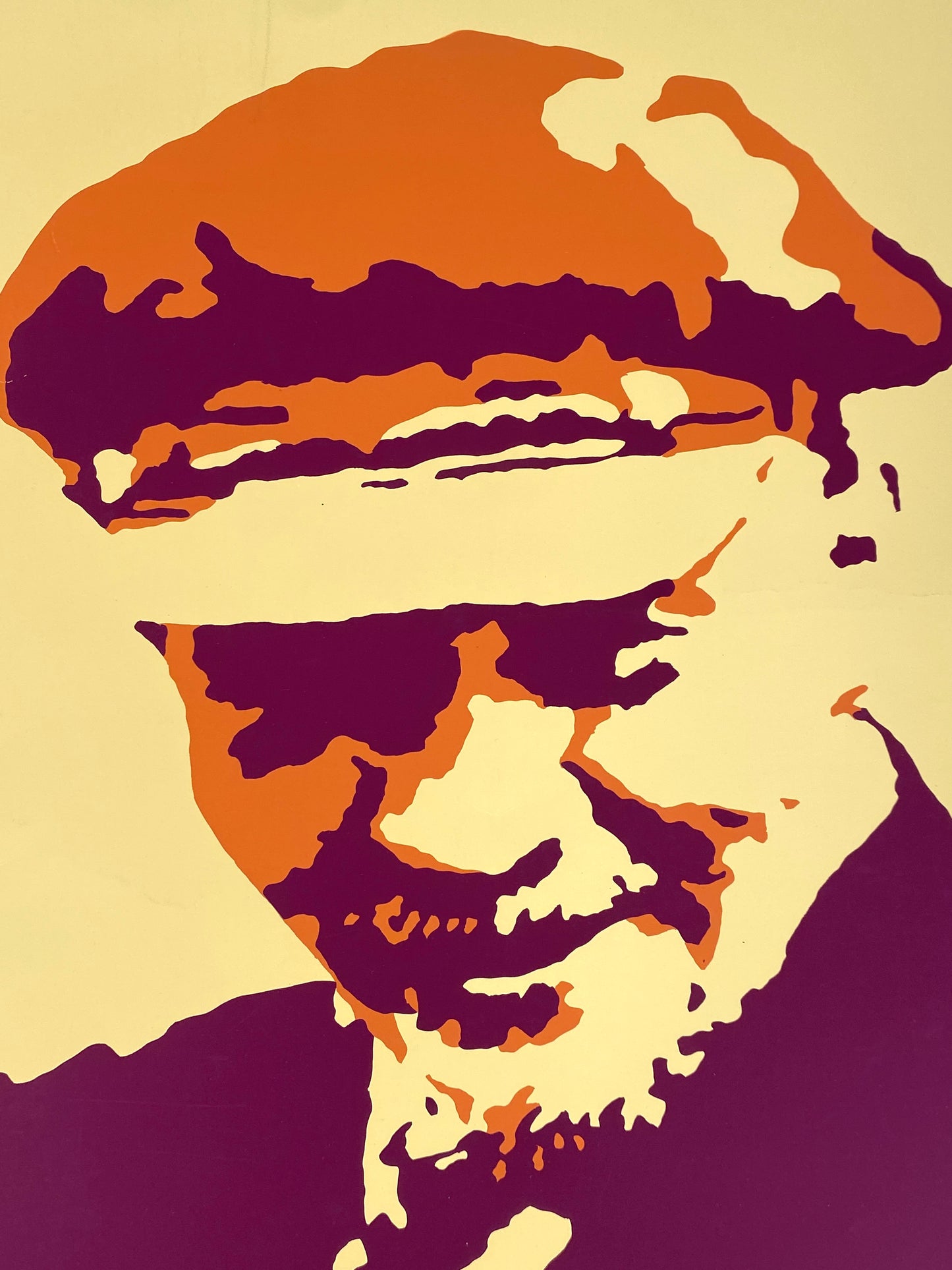 Nummerierter und signierter Farbsiebdruck mit den Porträten von Bertolt Brecht und Lenin, 1978