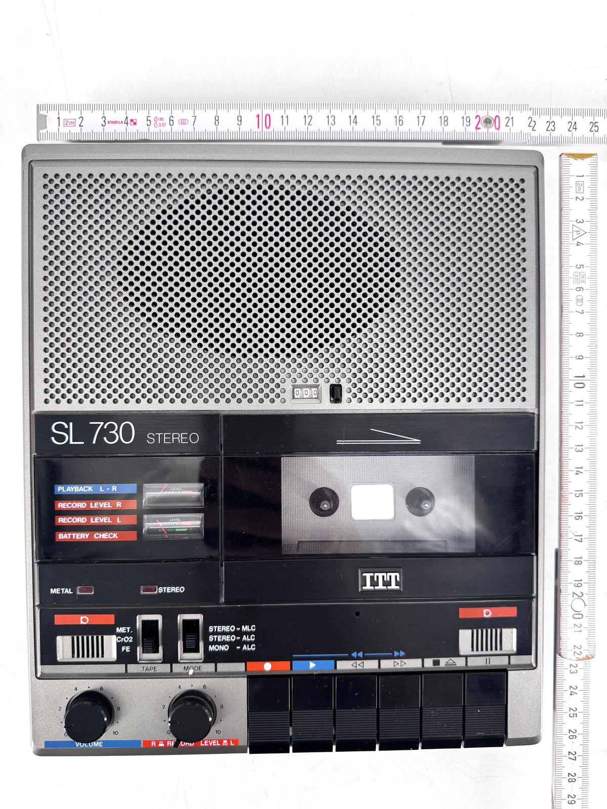 ITT SL 730 KASSETTENREKORDER MIT OVP UND ANLEITUNG, STEREO RECORDER