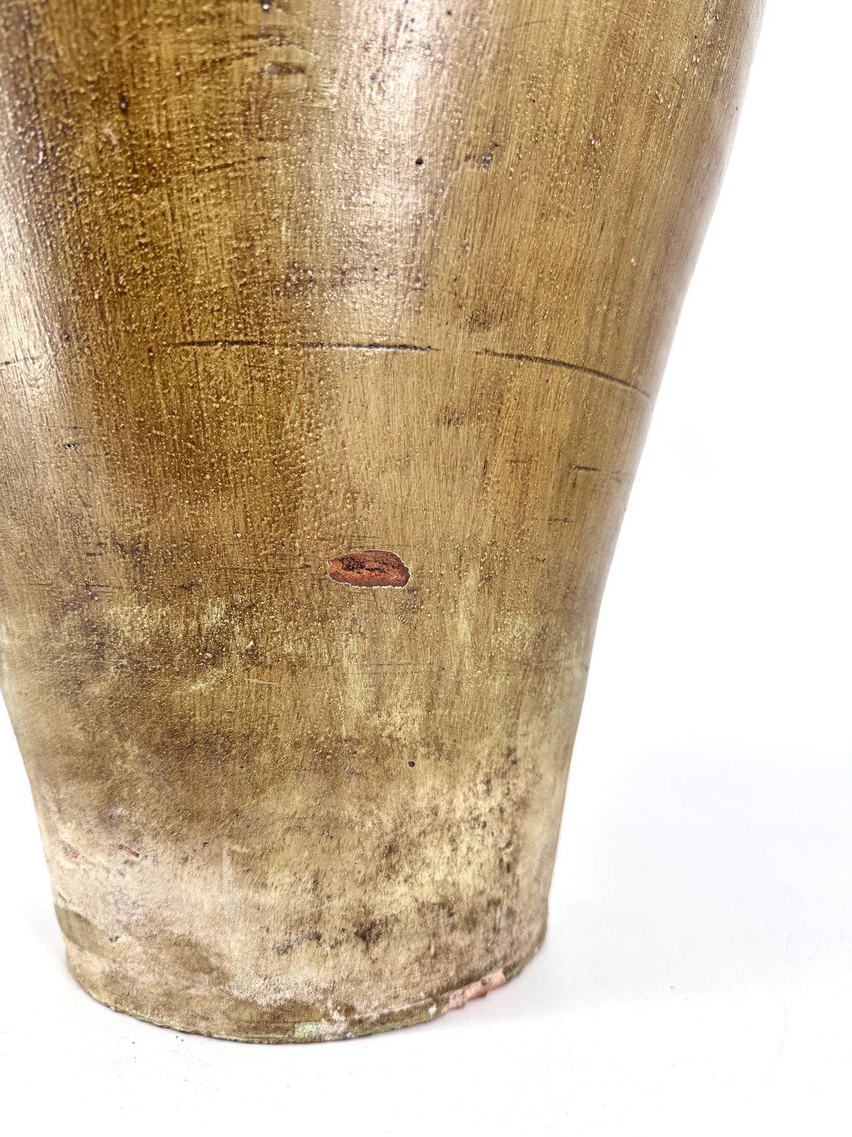XXL BODENVASE 76CM ANTIK-STIL KERAMIK AMPHORE METALLGRIFF