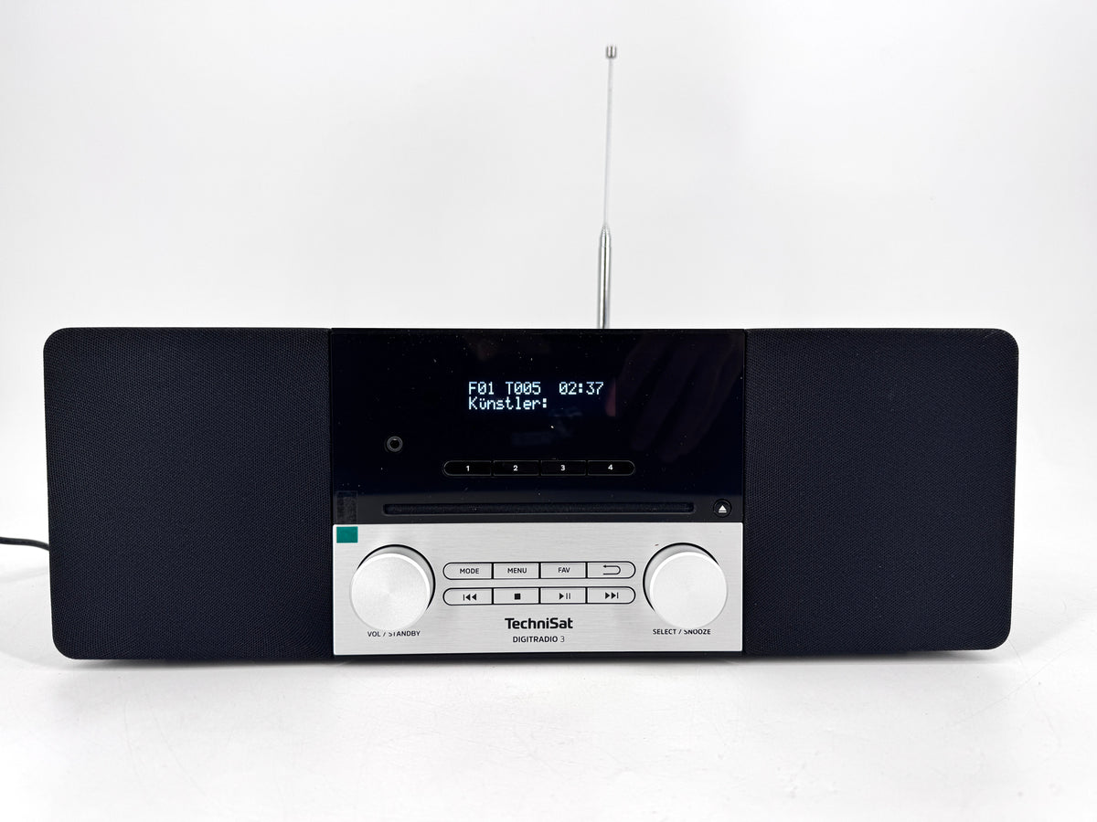 TECHNISAT DIGITRADIO 3 CD DAB BLUETOOTH SCHWARZ/SILBER  MIT OVP