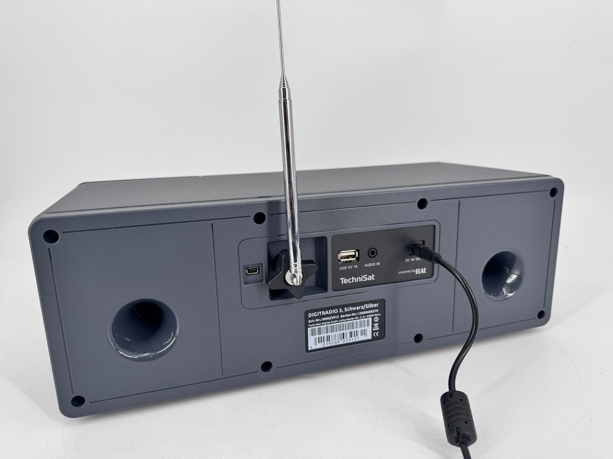 TECHNISAT DIGITRADIO 3 CD DAB BLUETOOTH SCHWARZ/SILBER  MIT OVP