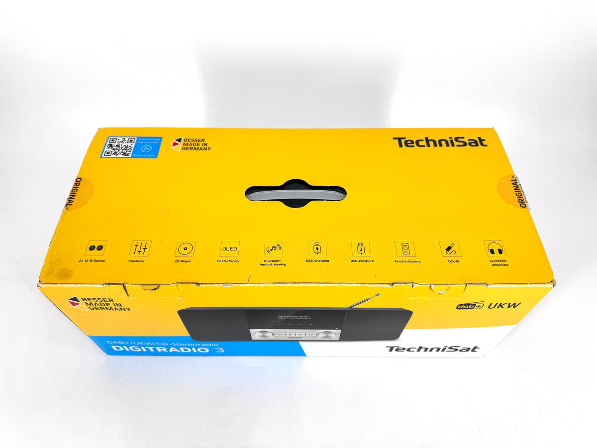 TECHNISAT DIGITRADIO 3 CD DAB BLUETOOTH SCHWARZ/SILBER  MIT OVP