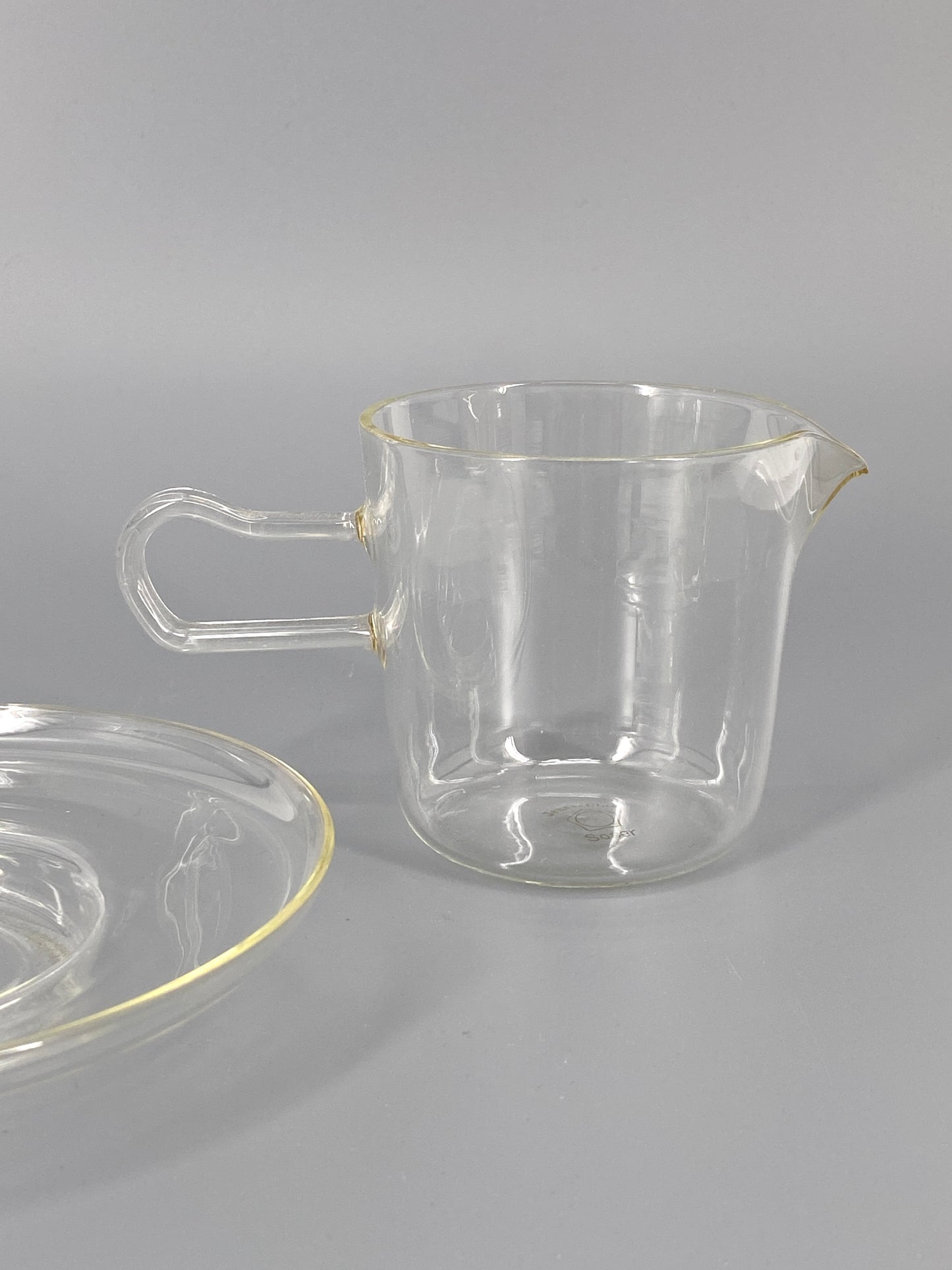 2 Sauciere "Soser" von Wilhelm Wagenfeld für Jenaer Glaswerk Schott & Gen., Deutschland, 1950er