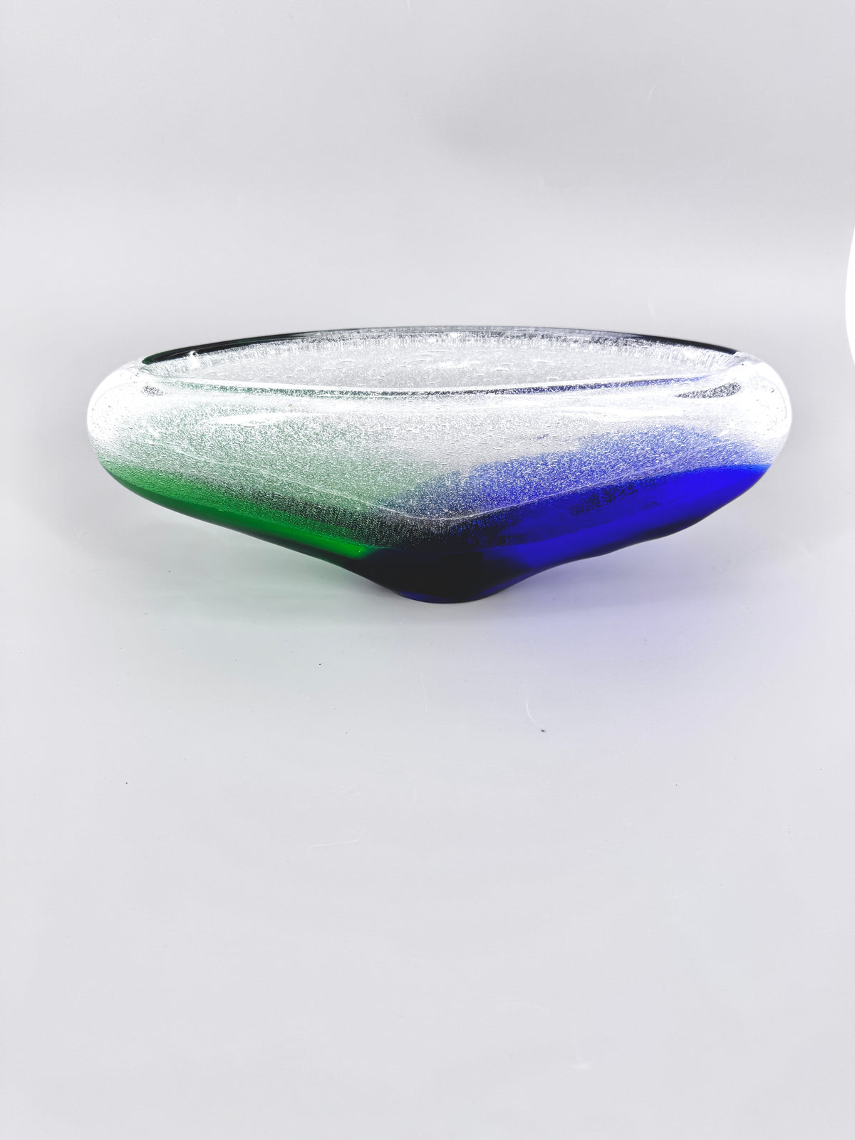Glasschale von František Špinar, für Skrdlovice Glashütte, Tschechien