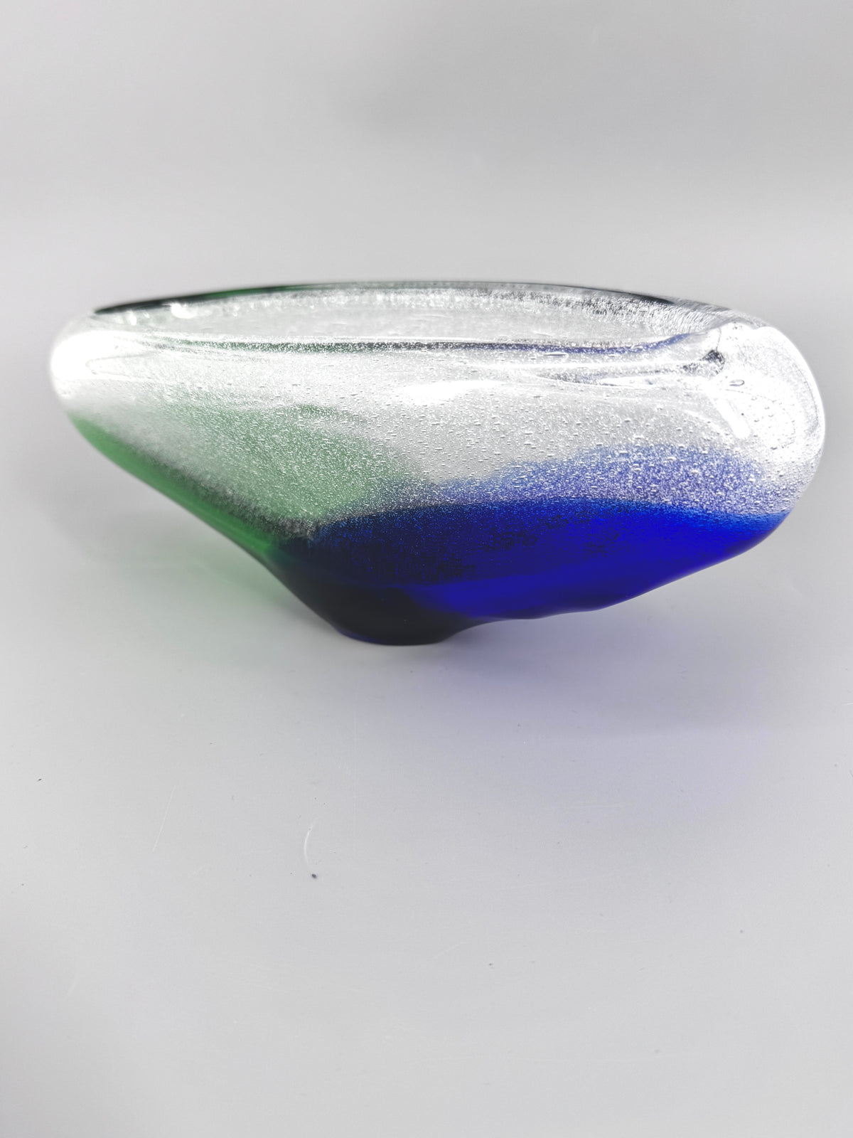 Glasschale von František Špinar, für Skrdlovice Glashütte, Tschechien