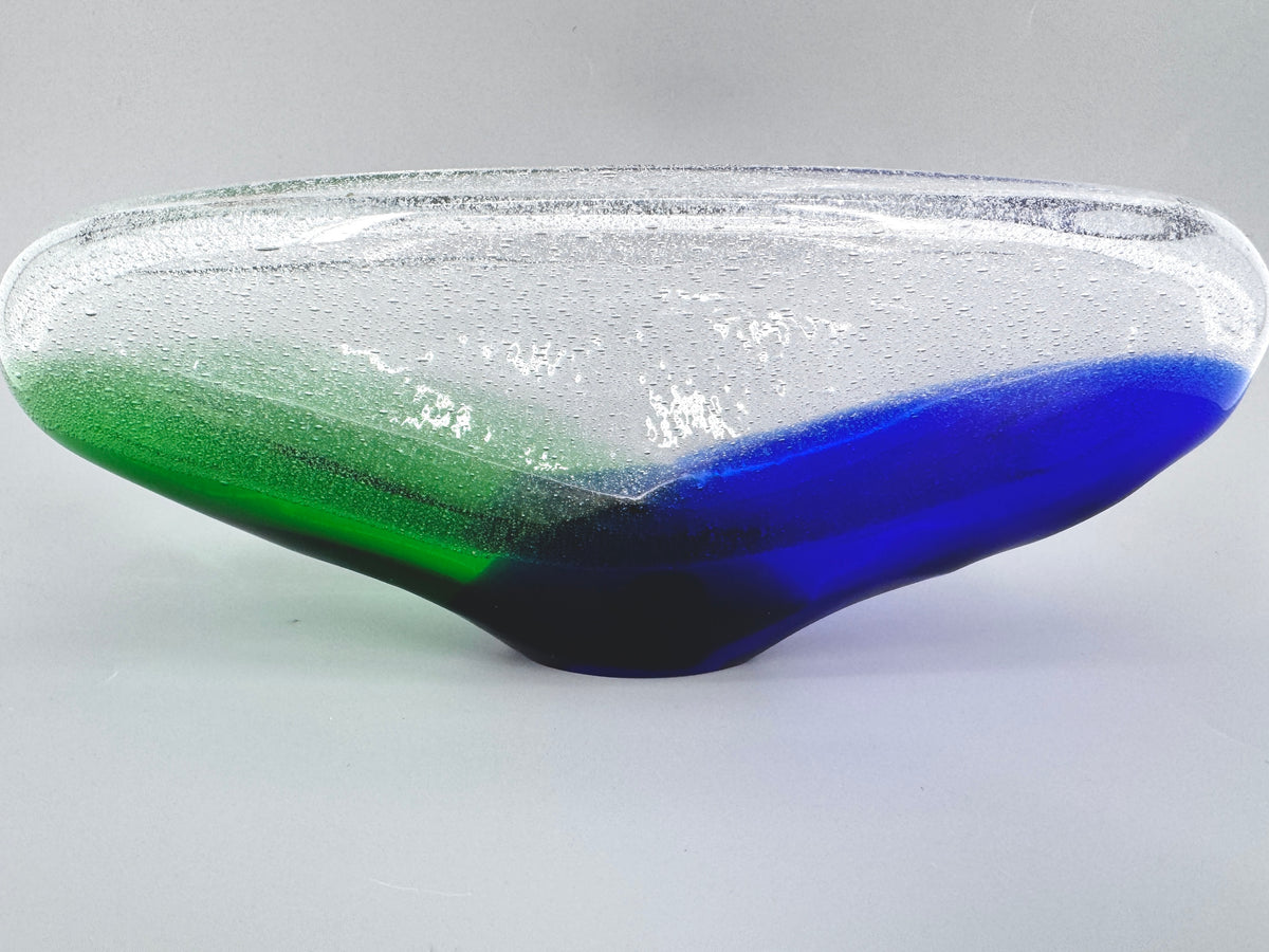 Glasschale von František Špinar, für Skrdlovice Glashütte, Tschechien