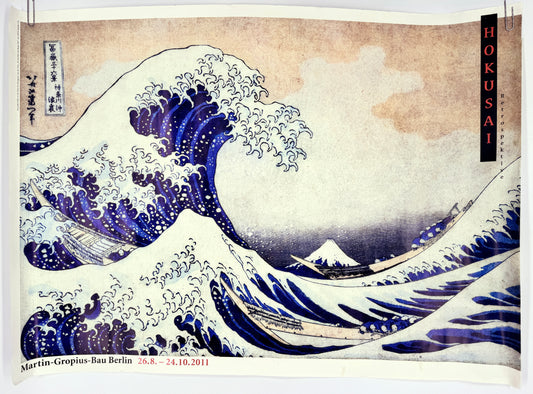 Ausstellungsposter, Hokusai. Die Grosse Welle, Gropius Bau Berlin