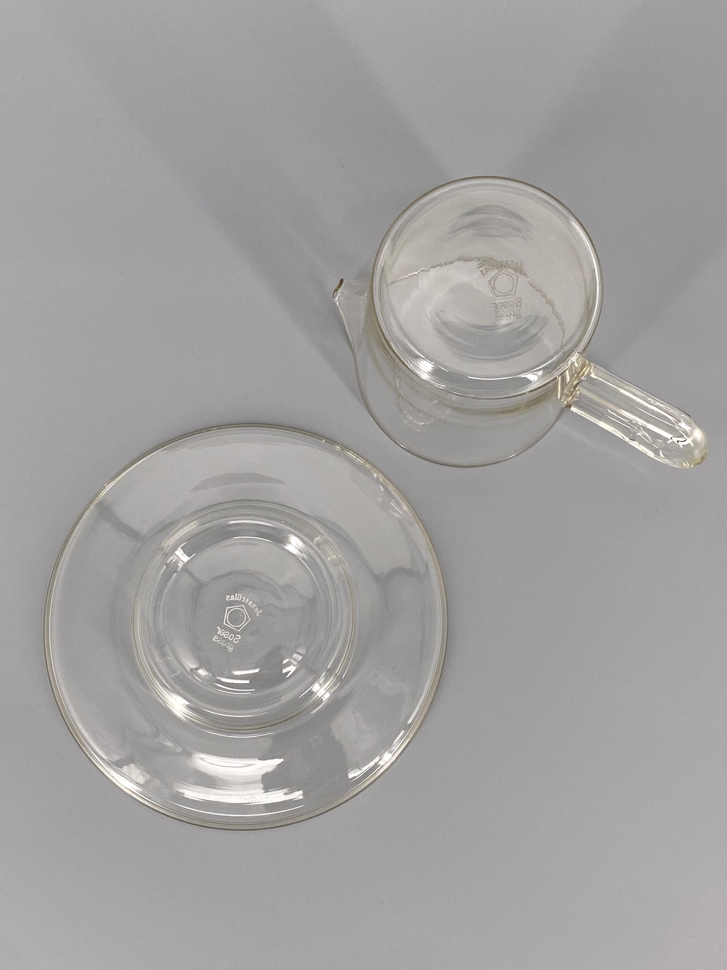 2 Sauciere "Soser" von Wilhelm Wagenfeld für Jenaer Glaswerk Schott & Gen., Deutschland, 1950er