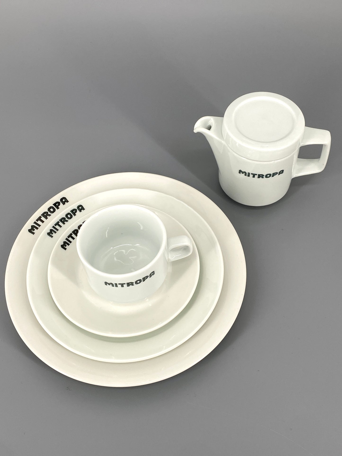 Porzellan Geschirr "Rationell" Mitropa aus der DDR, Deutschland, 70er