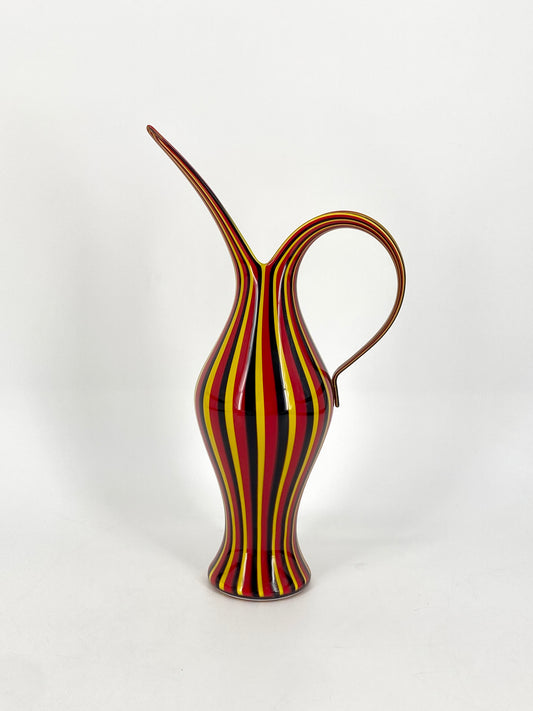 Muranoglas Vase "Rigati" von Anna Gili für Salviati, Italien, 1997