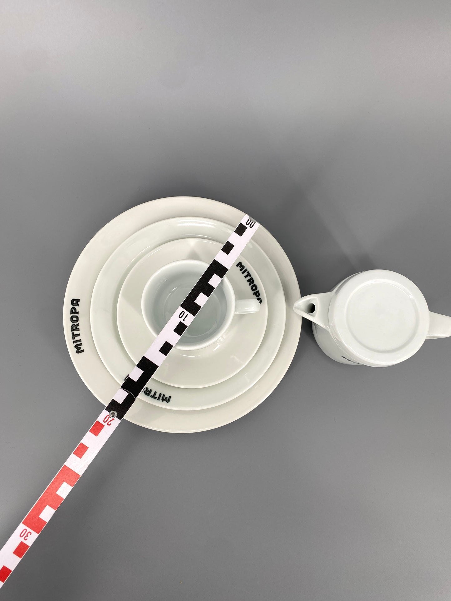 Porzellan Geschirr "Rationell" Mitropa aus der DDR, Deutschland, 70er