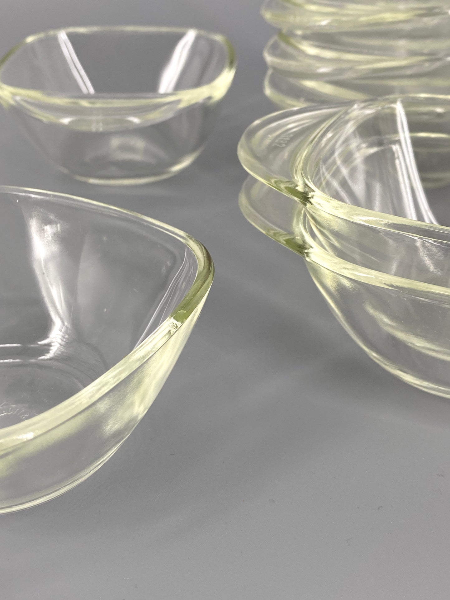 10 Stapelschalen von Heinrich Löffelhardt für Jenaer Glas Schott & Gen. Mainz, Deutschland, 60er