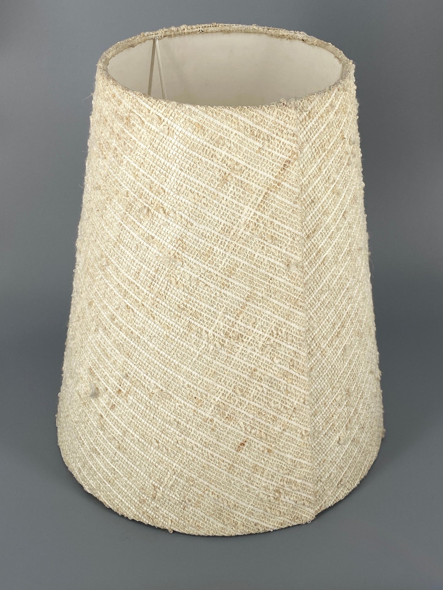 Tischlampe "7713" von Karlsruher Keramik mit originalem Stoffschirm, 50/60er