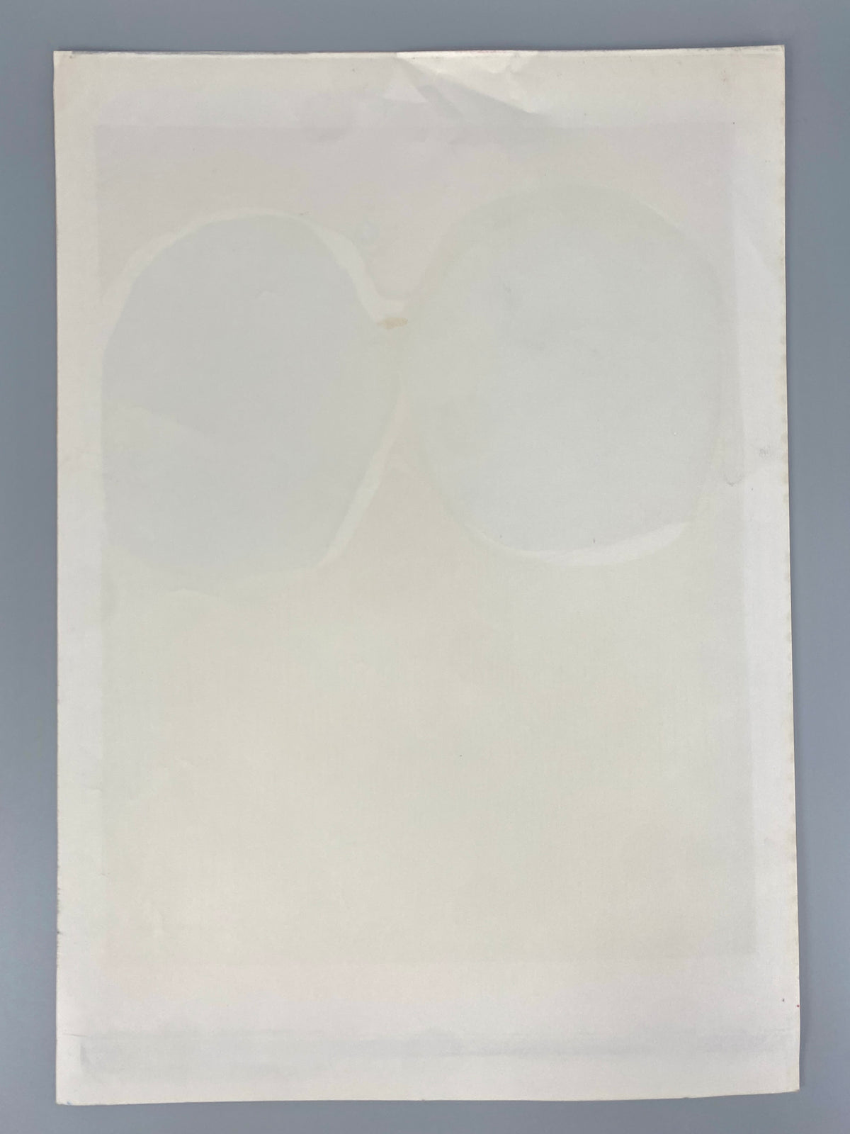 Bunter Original Siebdruck, Abstrakt-Illustrativ.